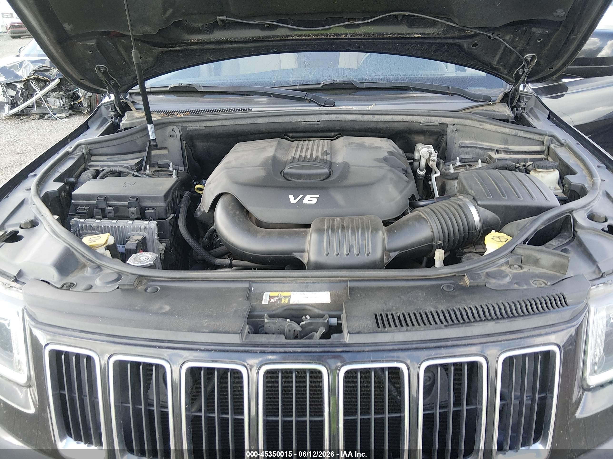 2015 Jeep Grand Cherokee Laredo Black vin: 1C4RJEAG4FC727811