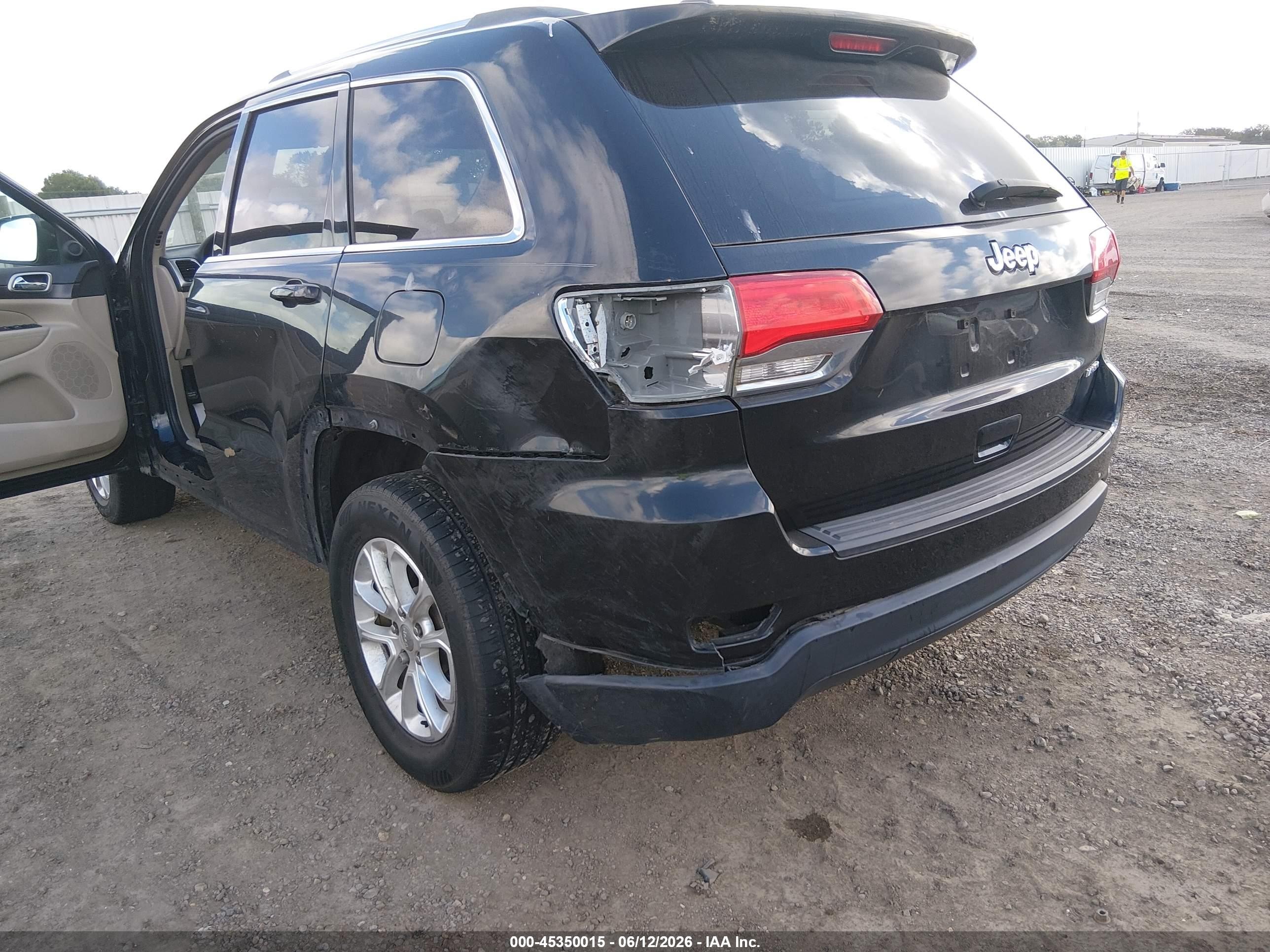 2015 Jeep Grand Cherokee Laredo Black vin: 1C4RJEAG4FC727811