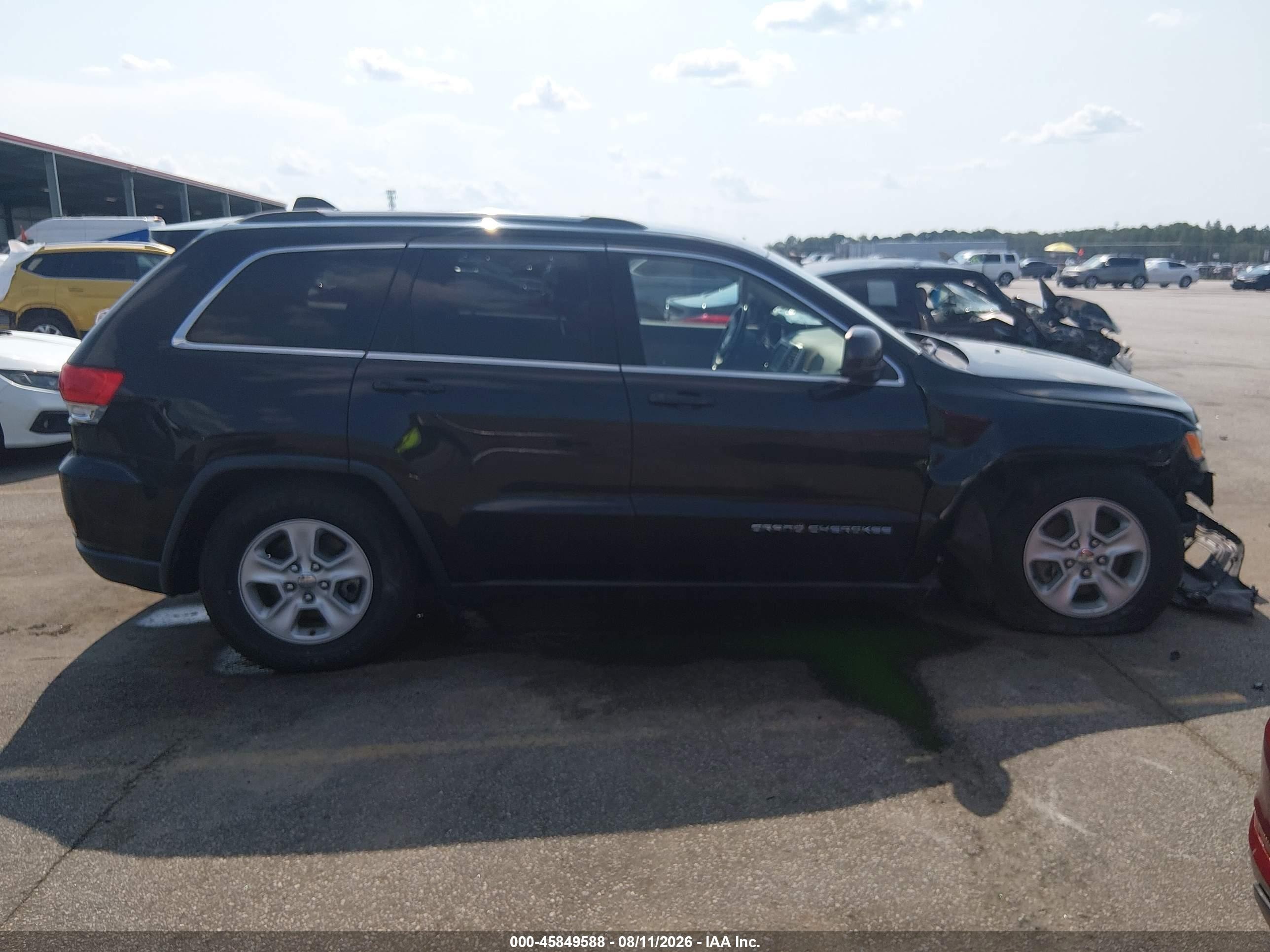 2015 Jeep Grand Cherokee Laredo Черный vin: 1C4RJEAG4FC857071