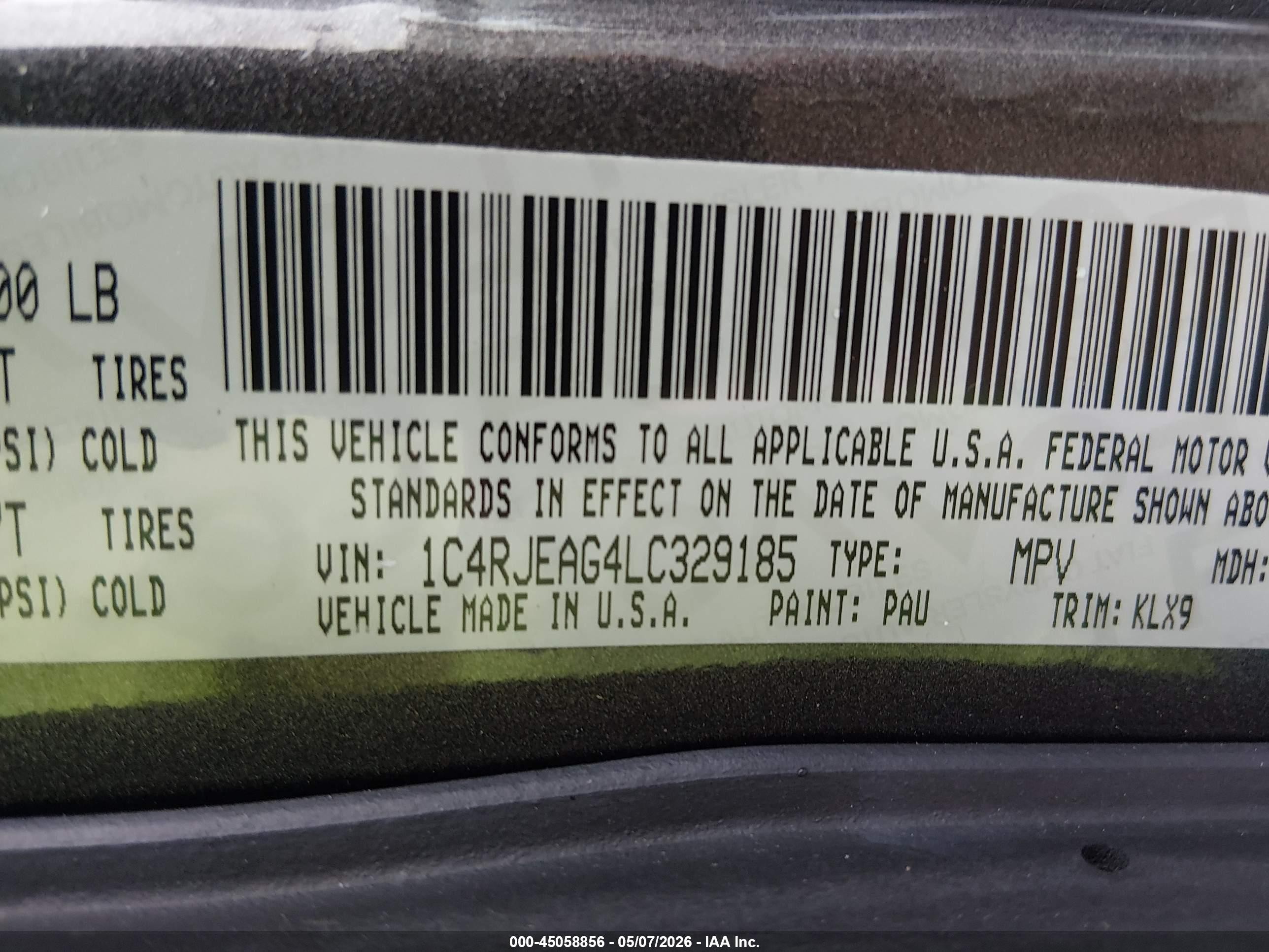 2020 Jeep Grand Cherokee Altitude 4x2 Gray vin: 1C4RJEAG4LC329185
