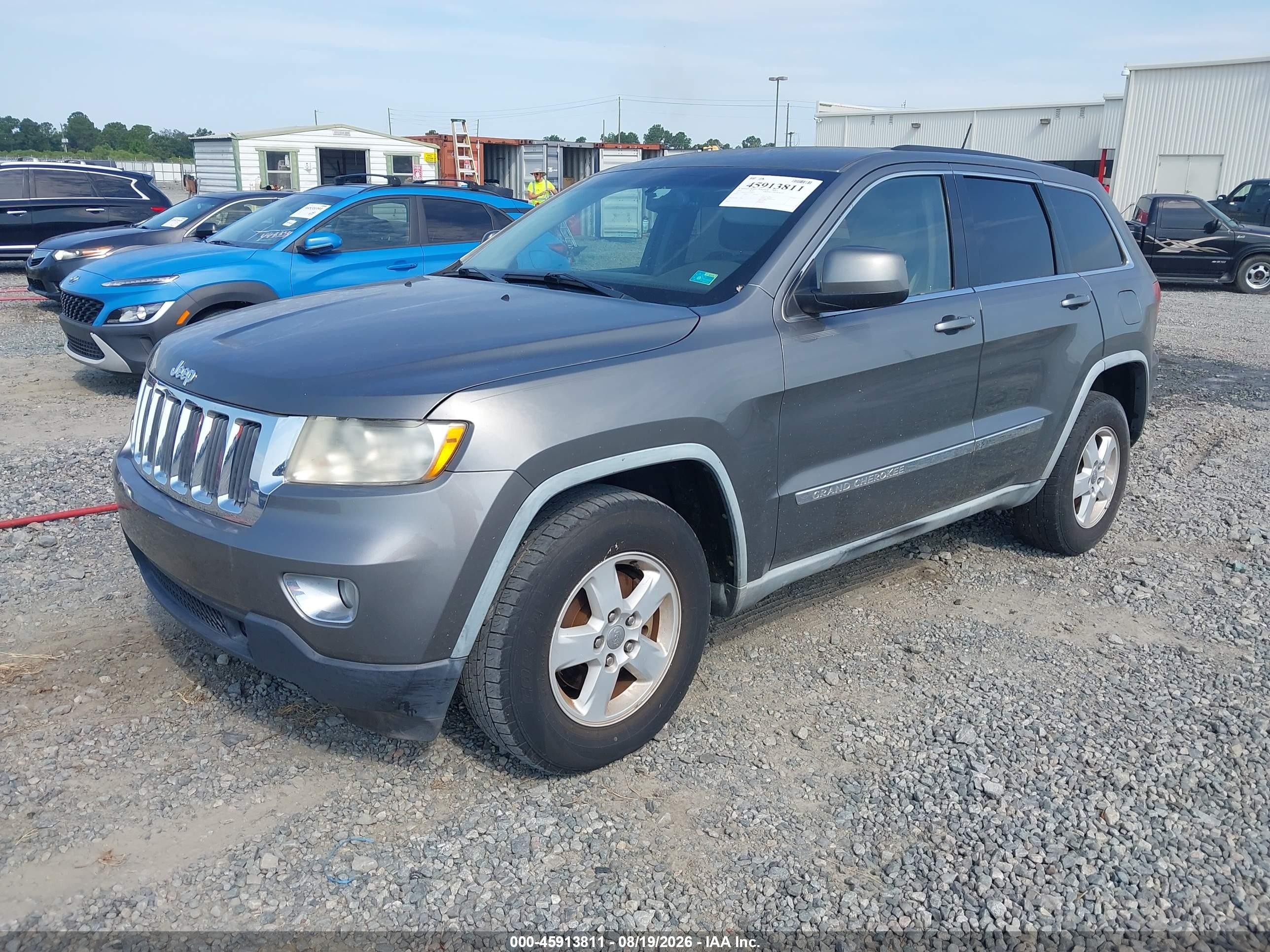 2012 Jeep Grand Cherokee Laredo Gray vin: 1C4RJEAG5CC209623