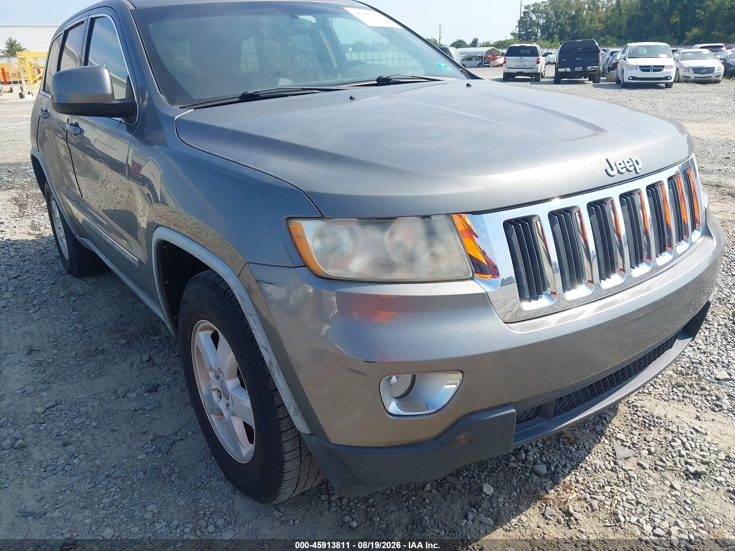 2012 Jeep Grand Cherokee Laredo Gray vin: 1C4RJEAG5CC209623