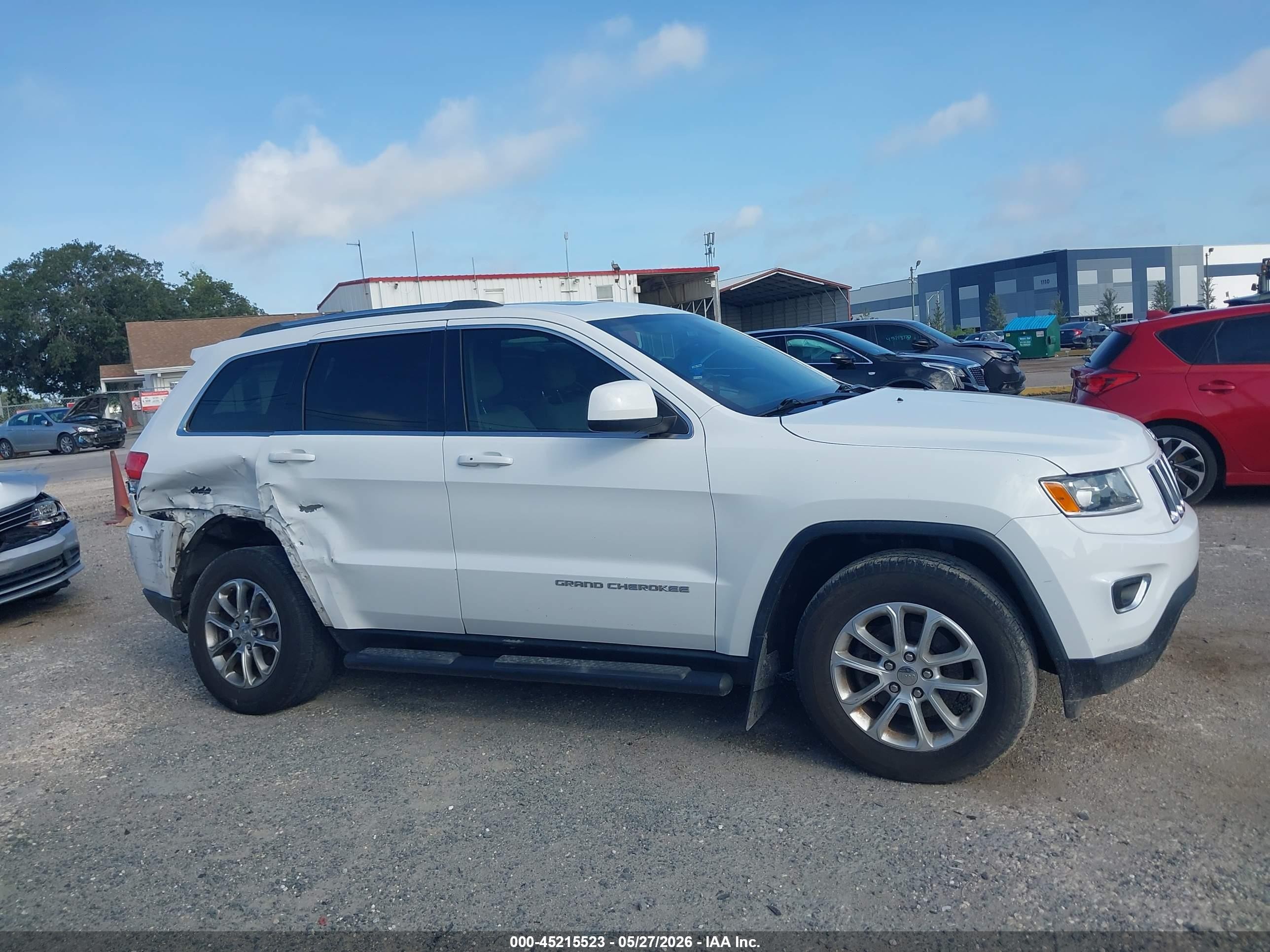 2014 Jeep Grand Cherokee Laredo White vin: 1C4RJEAG5EC120301