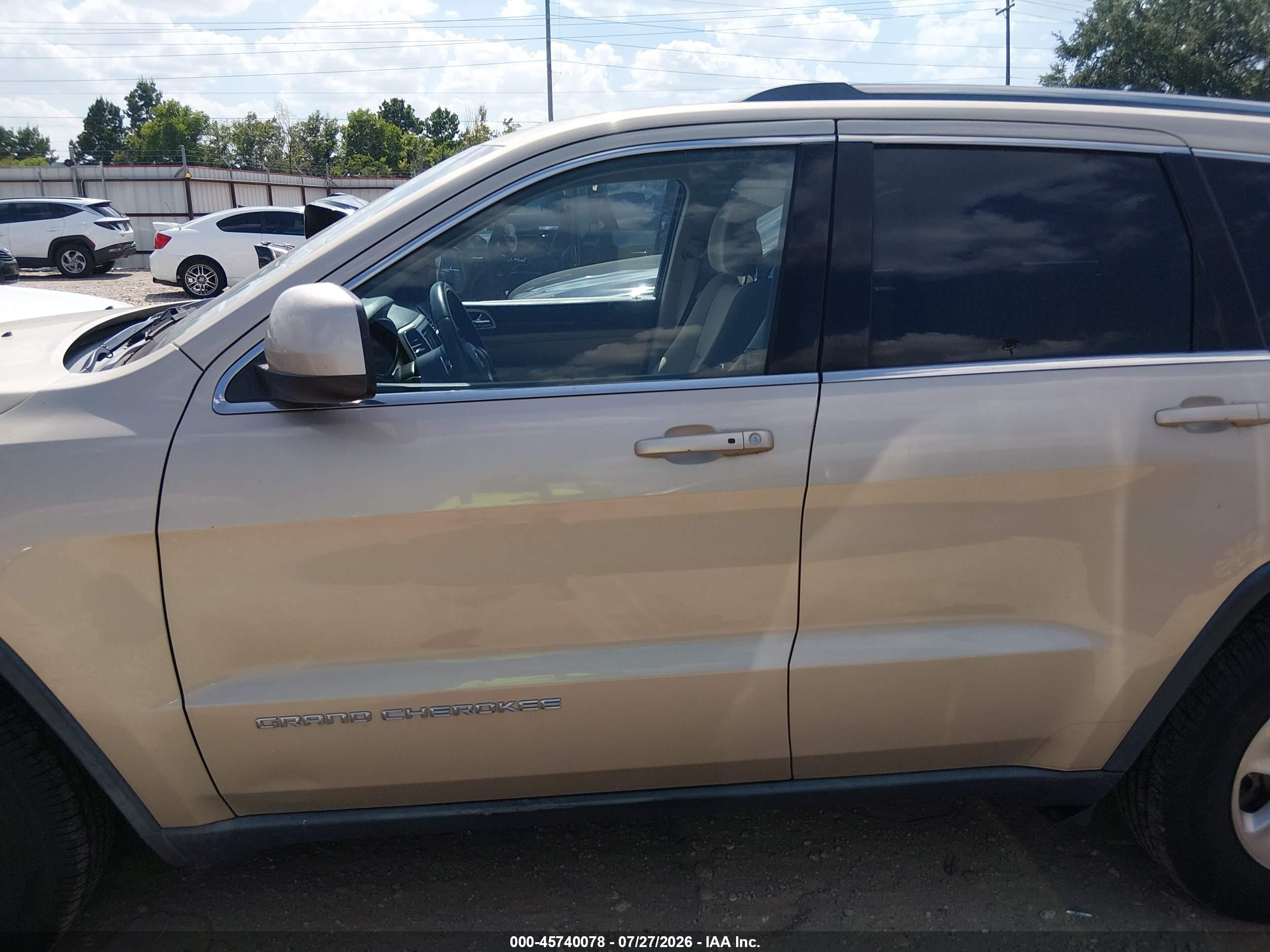 2014 Jeep Grand Cherokee Laredo Tan vin: 1C4RJEAG5EC160183