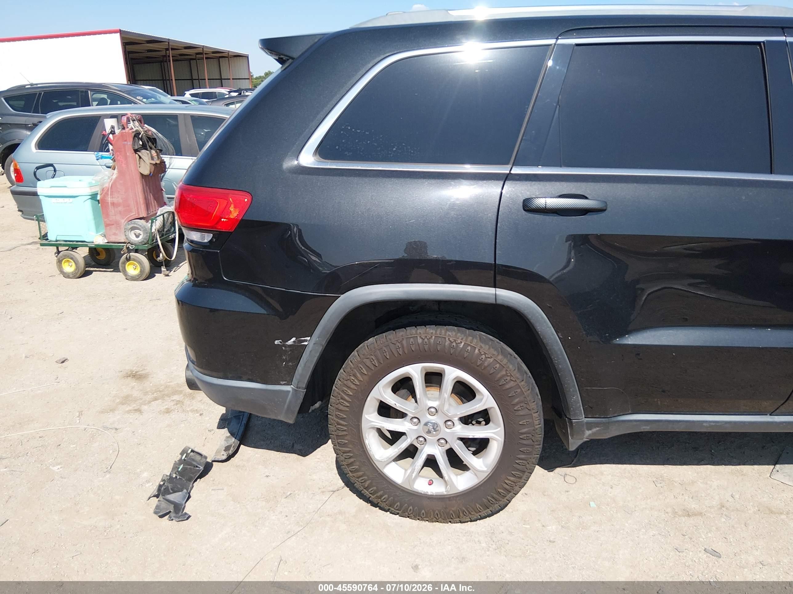 2014 Jeep Grand Cherokee Laredo Black vin: 1C4RJEAG5EC433218