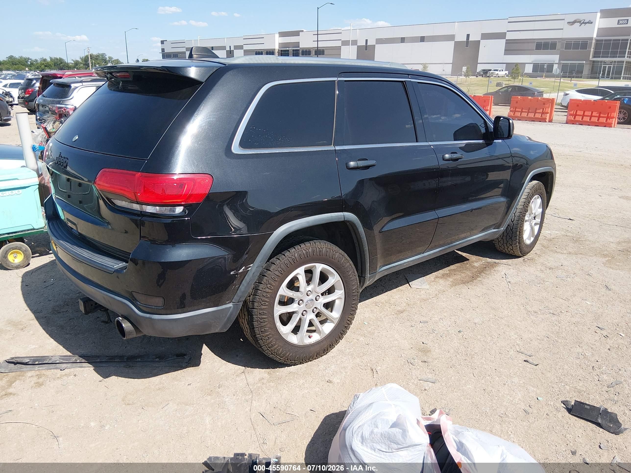 2014 Jeep Grand Cherokee Laredo Black vin: 1C4RJEAG5EC433218