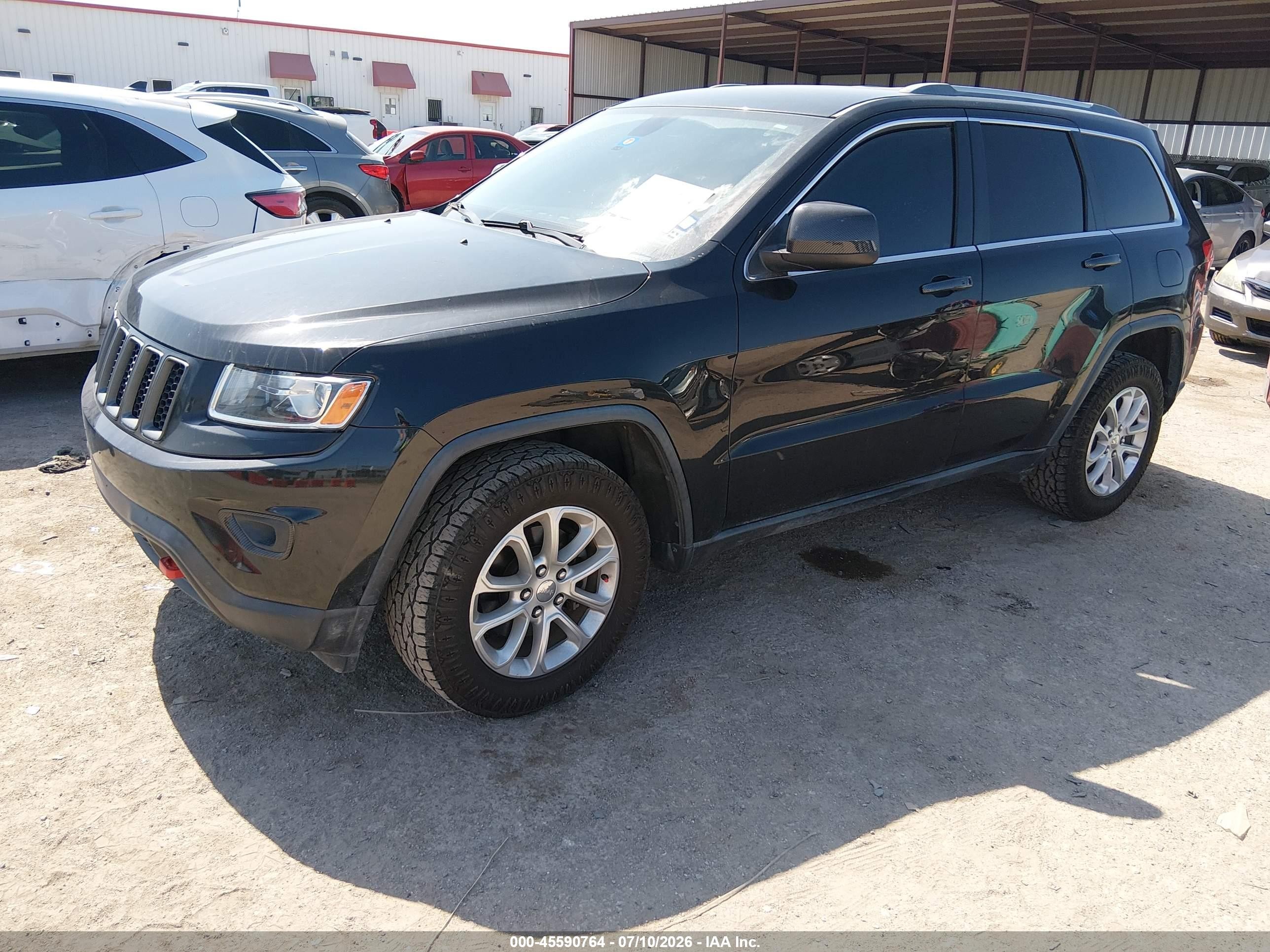 2014 Jeep Grand Cherokee Laredo Black vin: 1C4RJEAG5EC433218