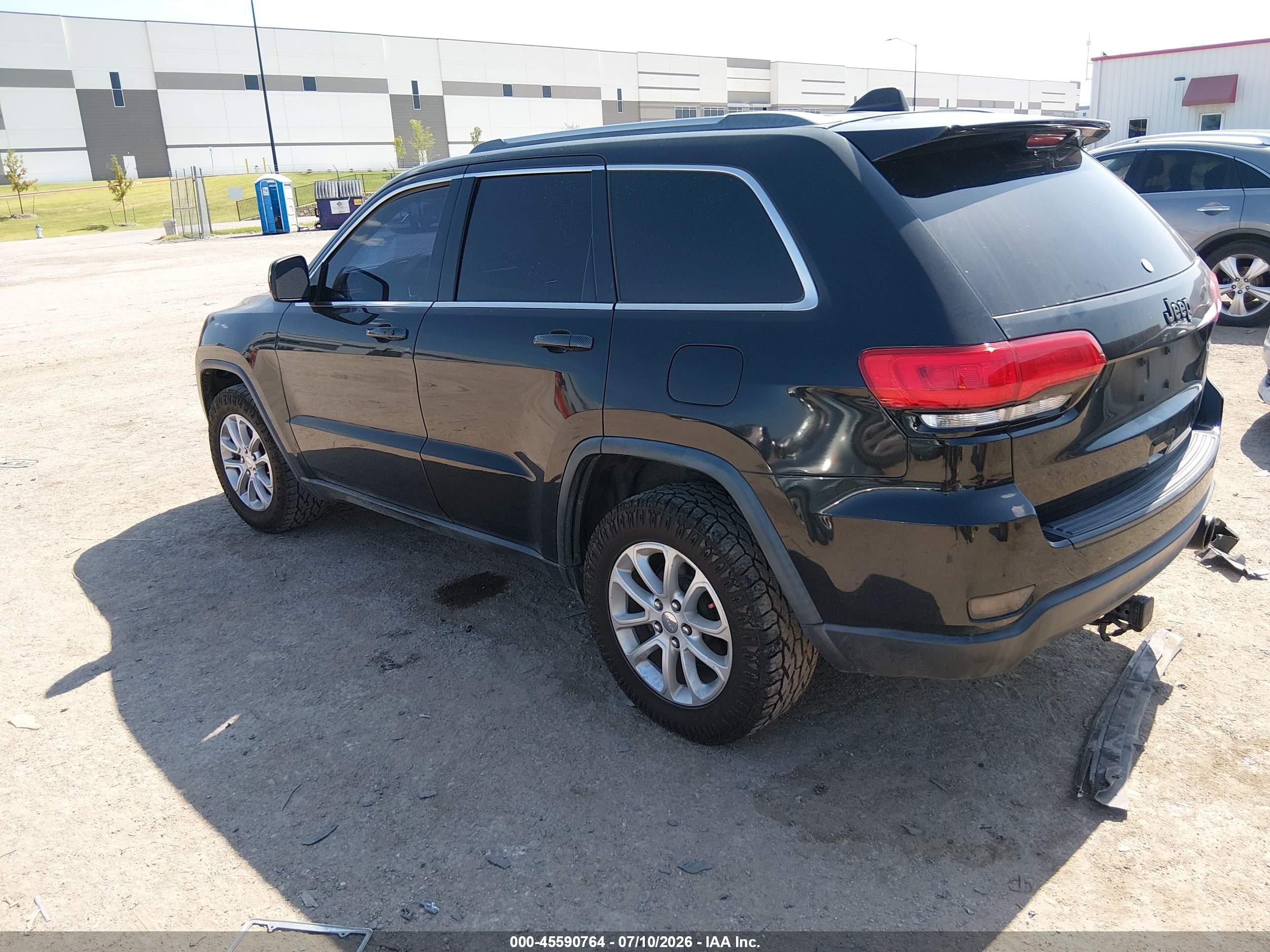 2014 Jeep Grand Cherokee Laredo Black vin: 1C4RJEAG5EC433218