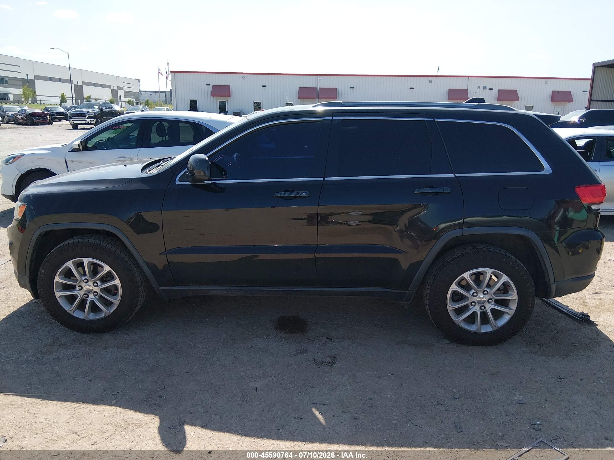 2014 Jeep Grand Cherokee Laredo Black vin: 1C4RJEAG5EC433218
