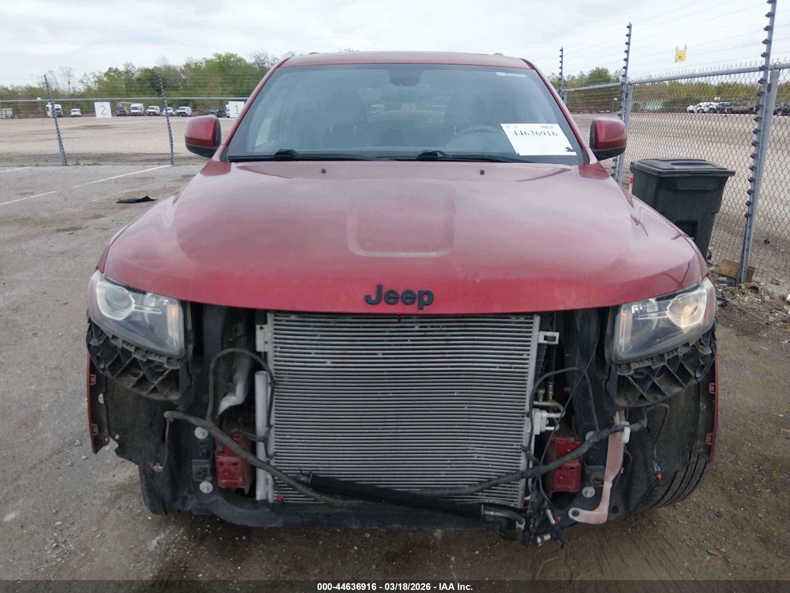 2015 Jeep Grand Cherokee Altitude Red vin: 1C4RJEAG5FC137052