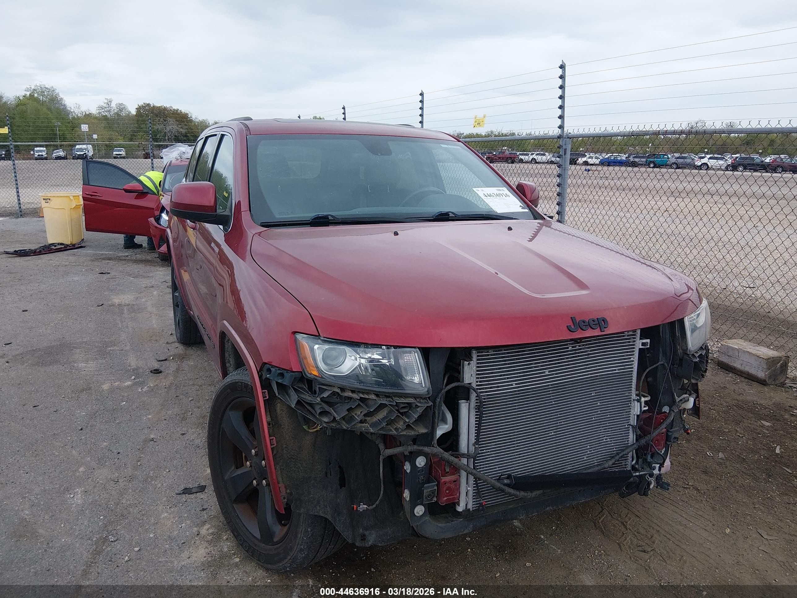 2015 Jeep Grand Cherokee Altitude Red vin: 1C4RJEAG5FC137052