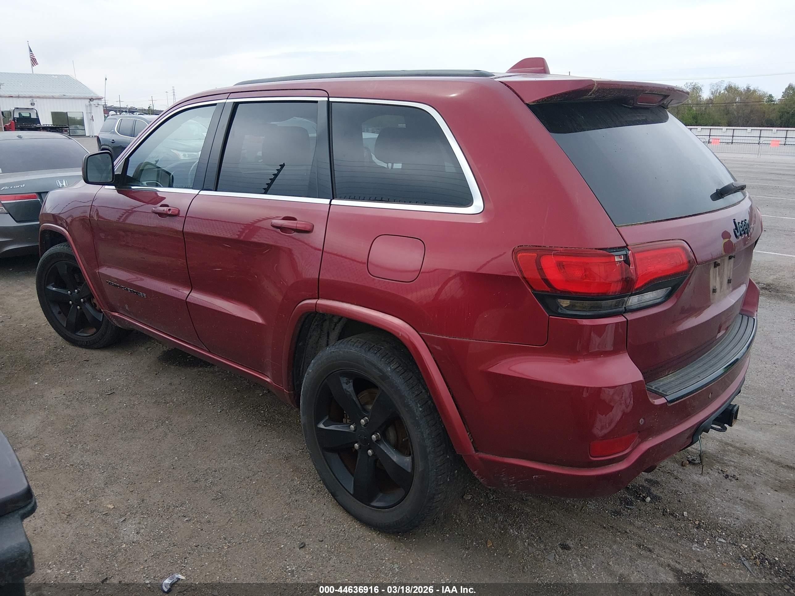 2015 Jeep Grand Cherokee Altitude Red vin: 1C4RJEAG5FC137052