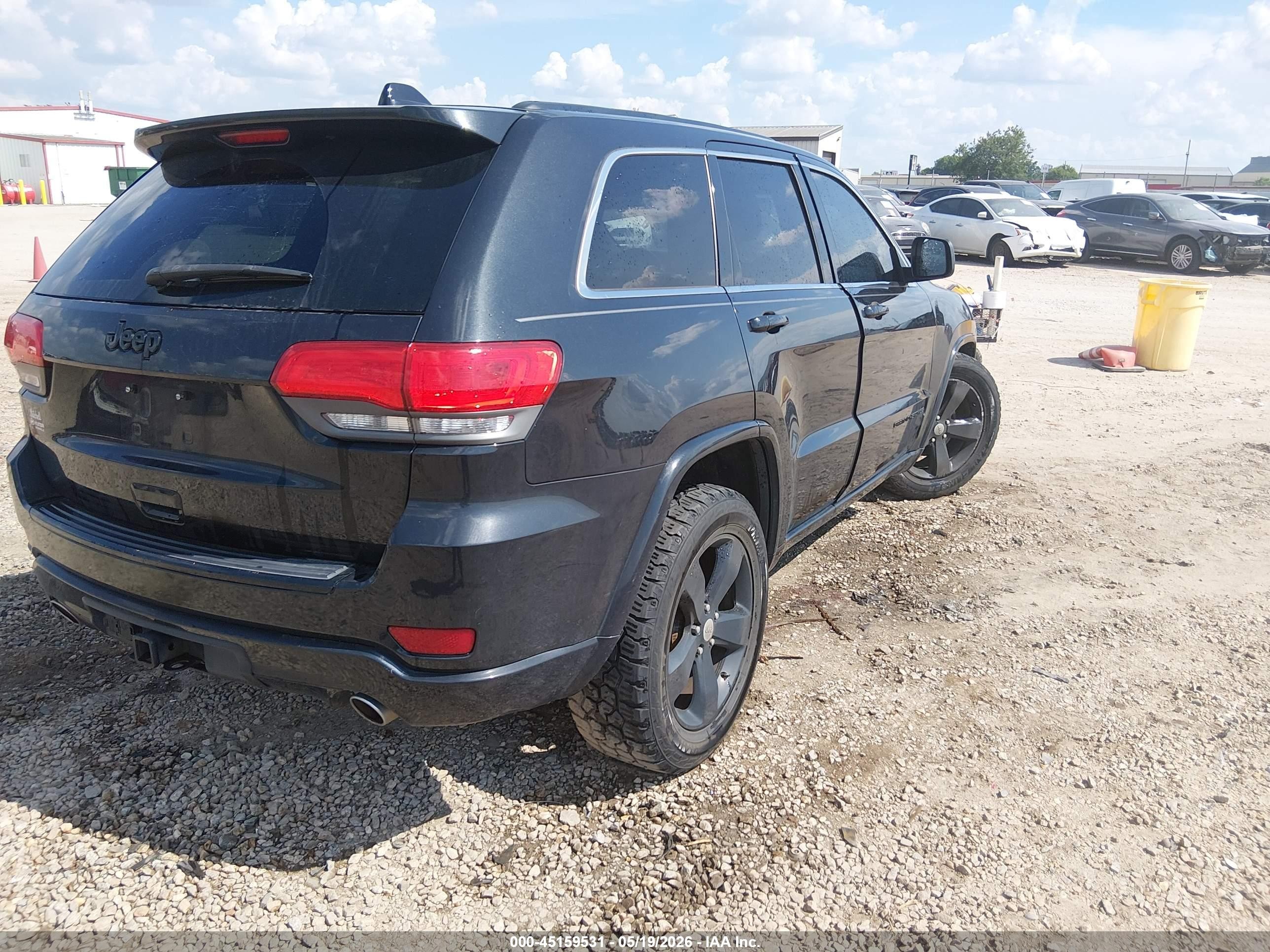2015 Jeep Grand Cherokee Altitude Black vin: 1C4RJEAG5FC614062