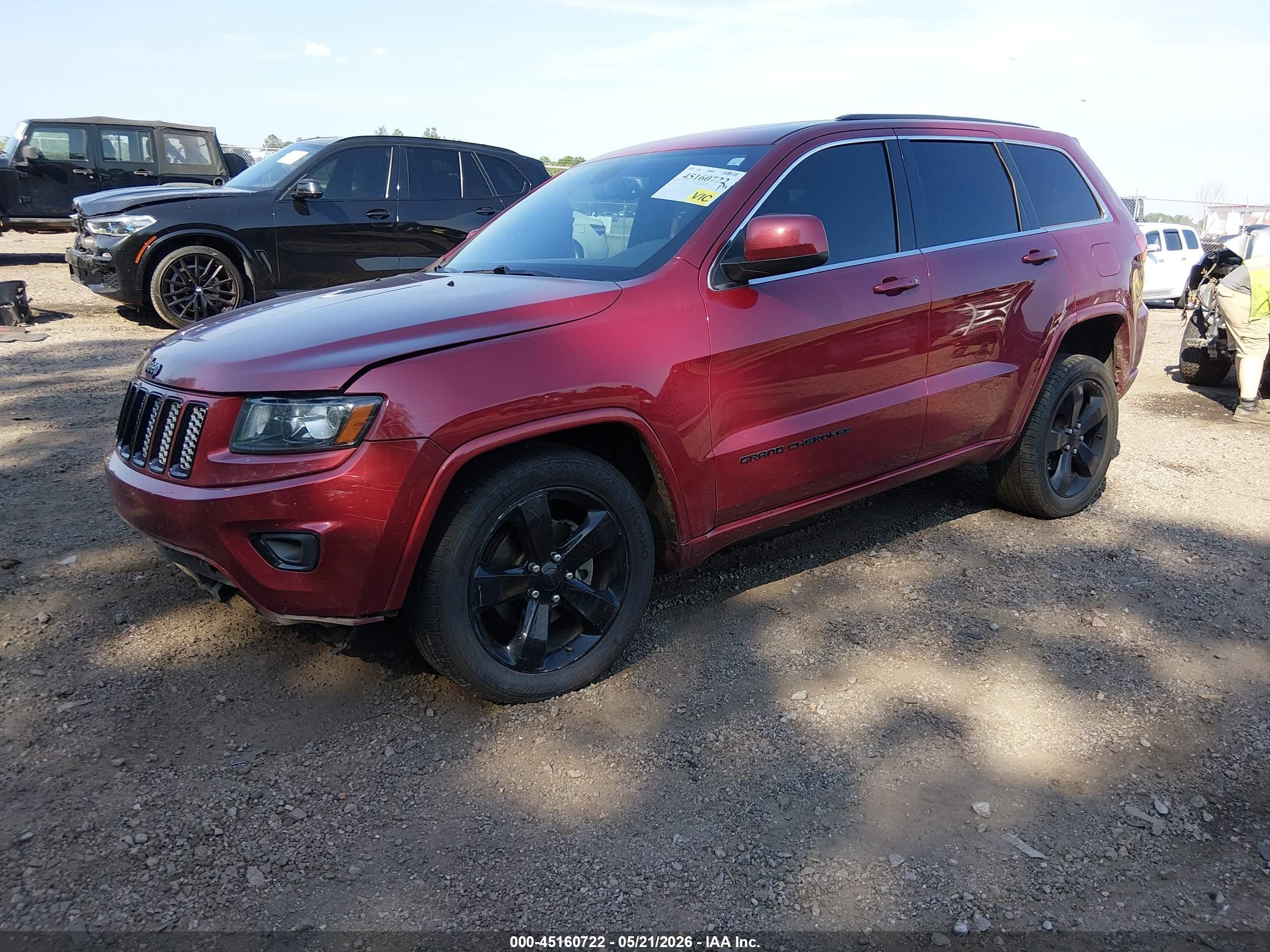 2015 Jeep Grand Cherokee Altitude Red vin: 1C4RJEAG5FC614191