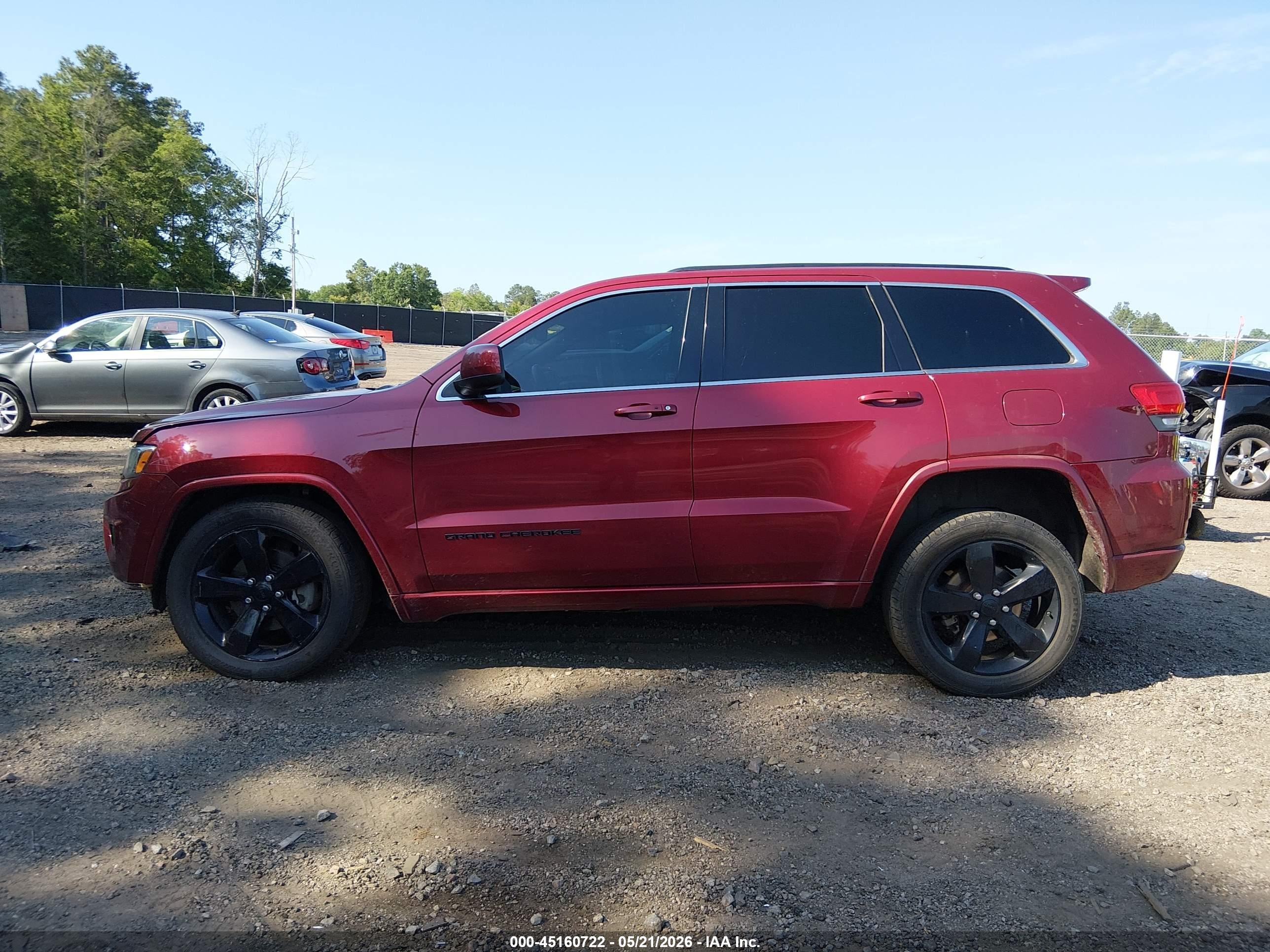 2015 Jeep Grand Cherokee Altitude Red vin: 1C4RJEAG5FC614191