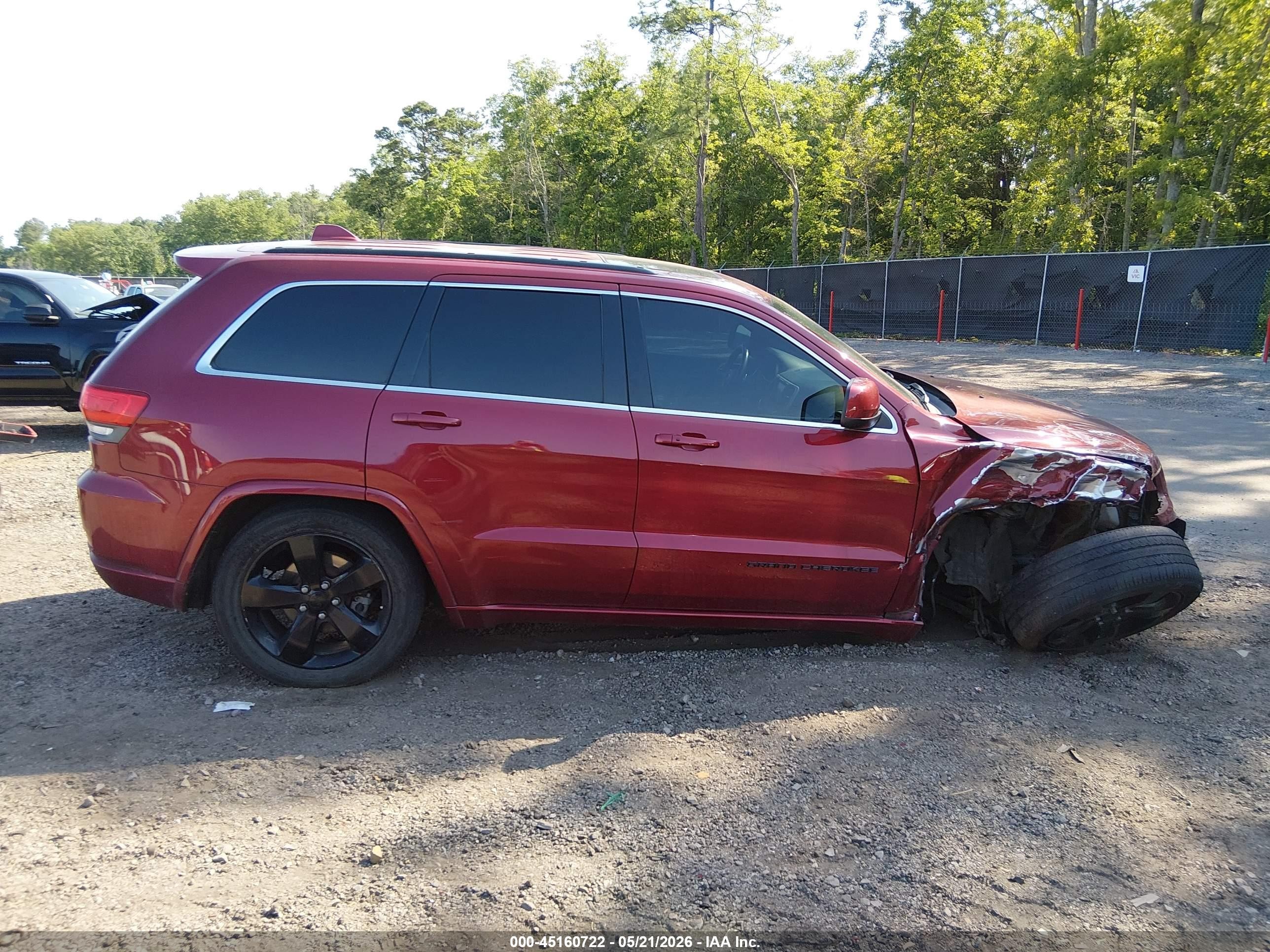 2015 Jeep Grand Cherokee Altitude Red vin: 1C4RJEAG5FC614191