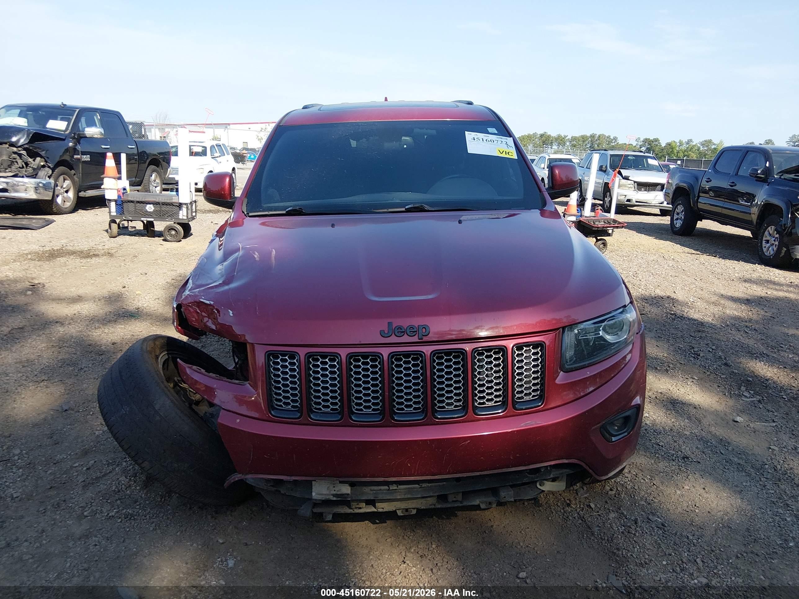 2015 Jeep Grand Cherokee Altitude Red vin: 1C4RJEAG5FC614191