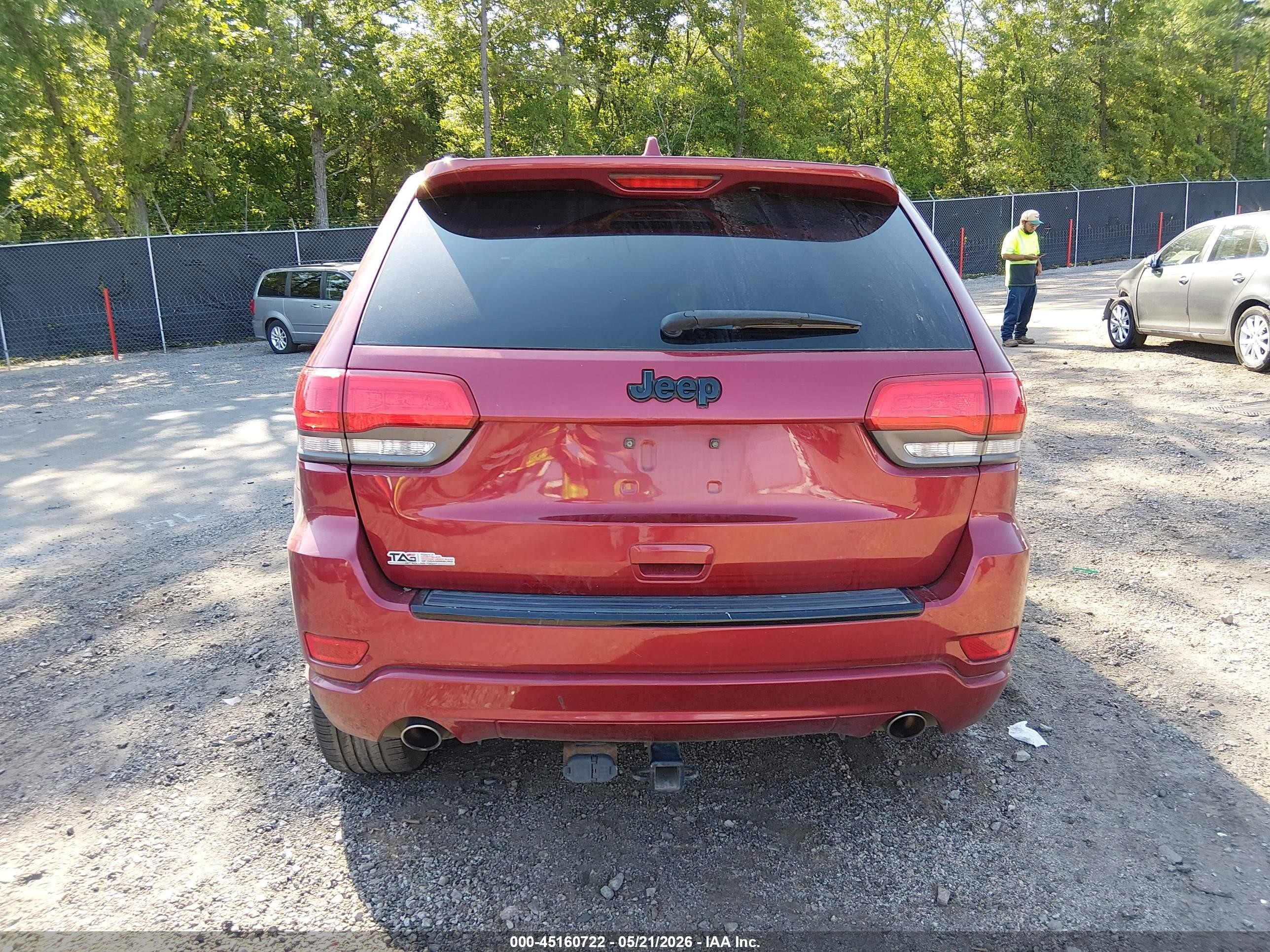 2015 Jeep Grand Cherokee Altitude Red vin: 1C4RJEAG5FC614191