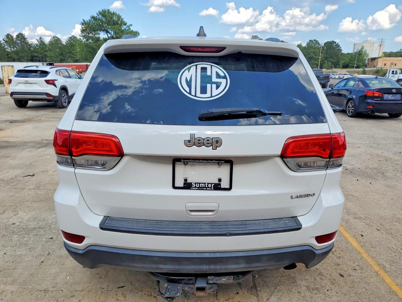 2015 Jeep Grand Cherokee Laredo White vin: 1C4RJEAG5FC714095
