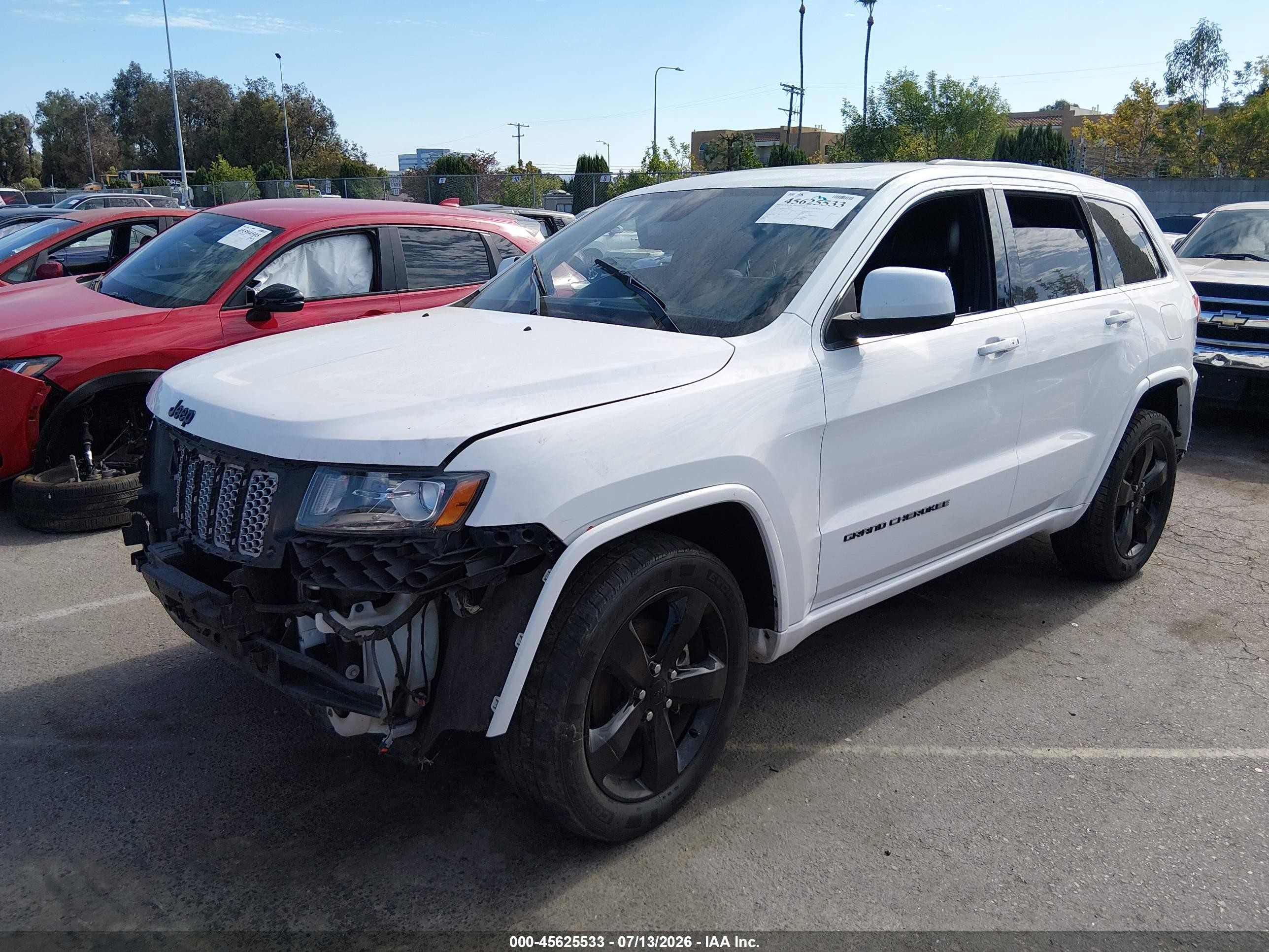 2015 Jeep Grand Cherokee Altitude White vin: 1C4RJEAG5FC808123