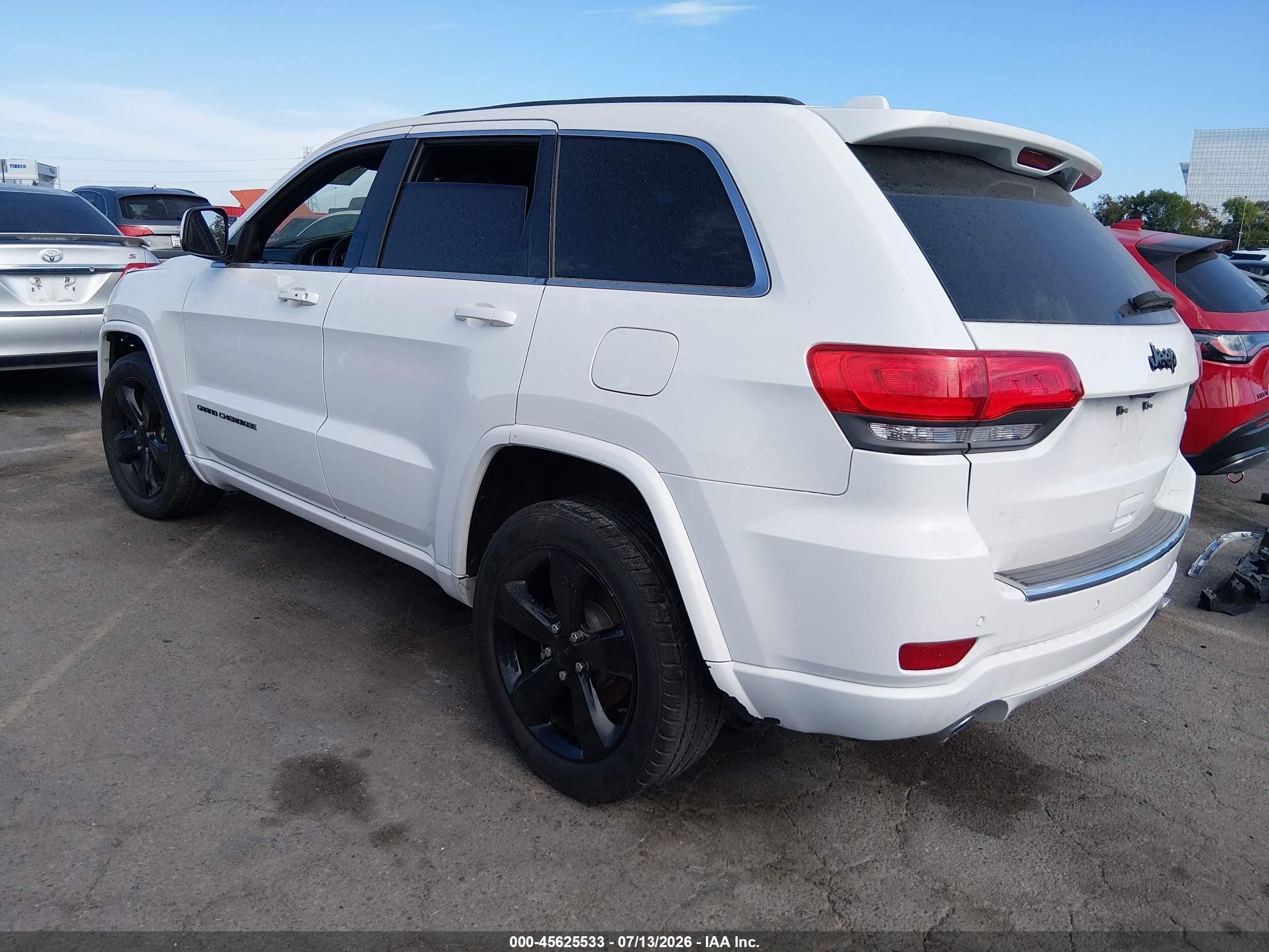 2015 Jeep Grand Cherokee Altitude White vin: 1C4RJEAG5FC808123