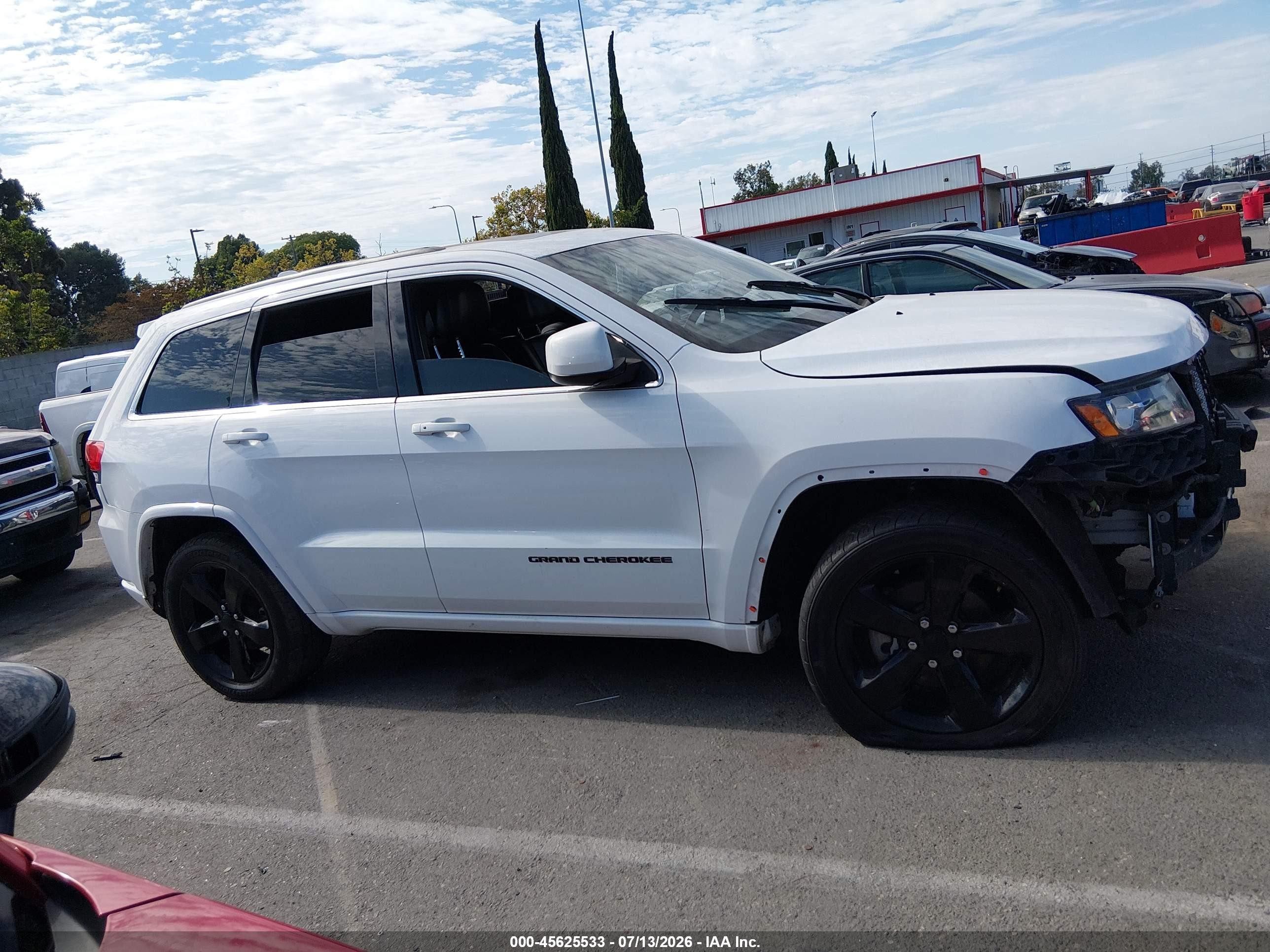 2015 Jeep Grand Cherokee Altitude White vin: 1C4RJEAG5FC808123