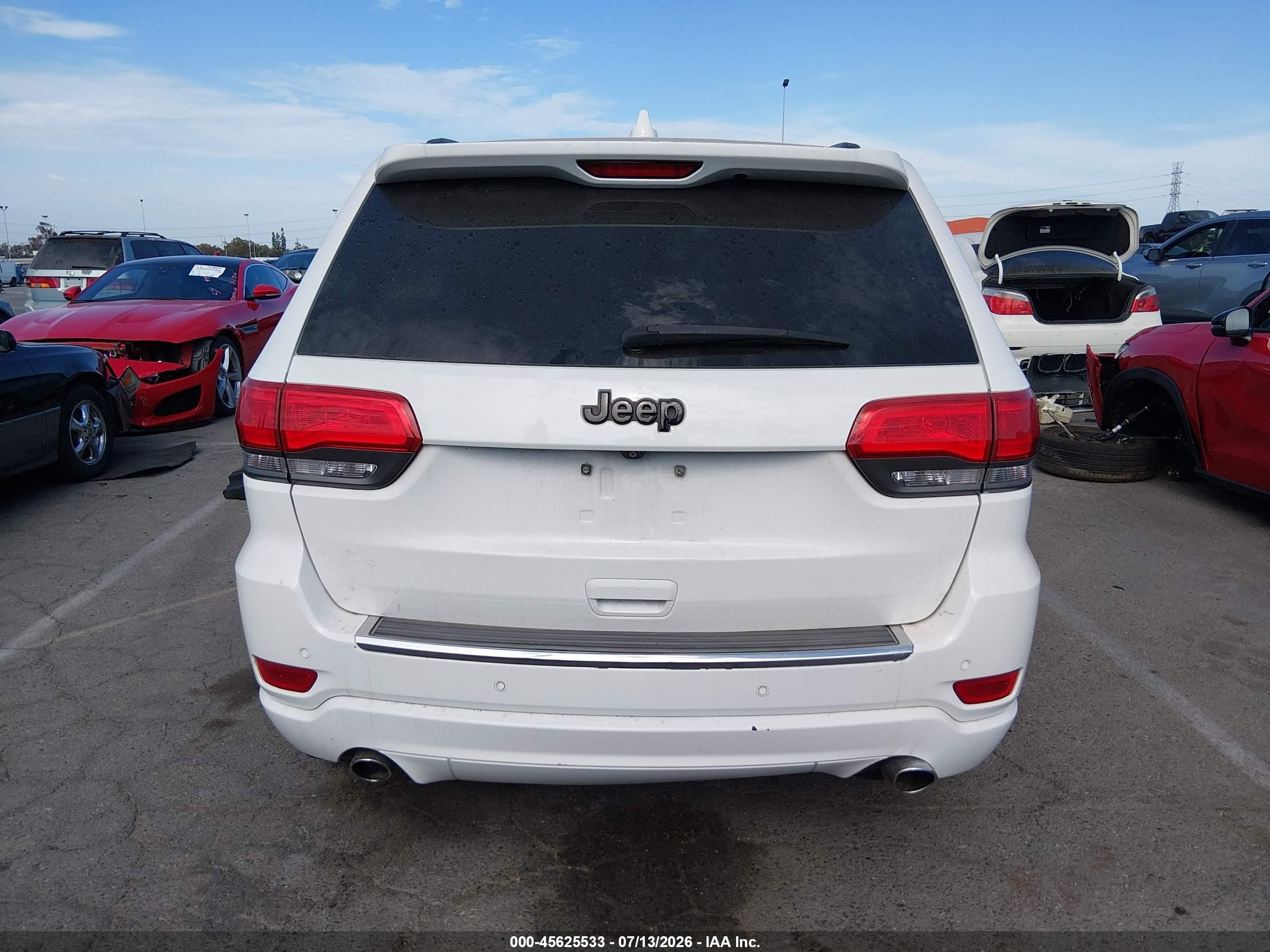 2015 Jeep Grand Cherokee Altitude White vin: 1C4RJEAG5FC808123