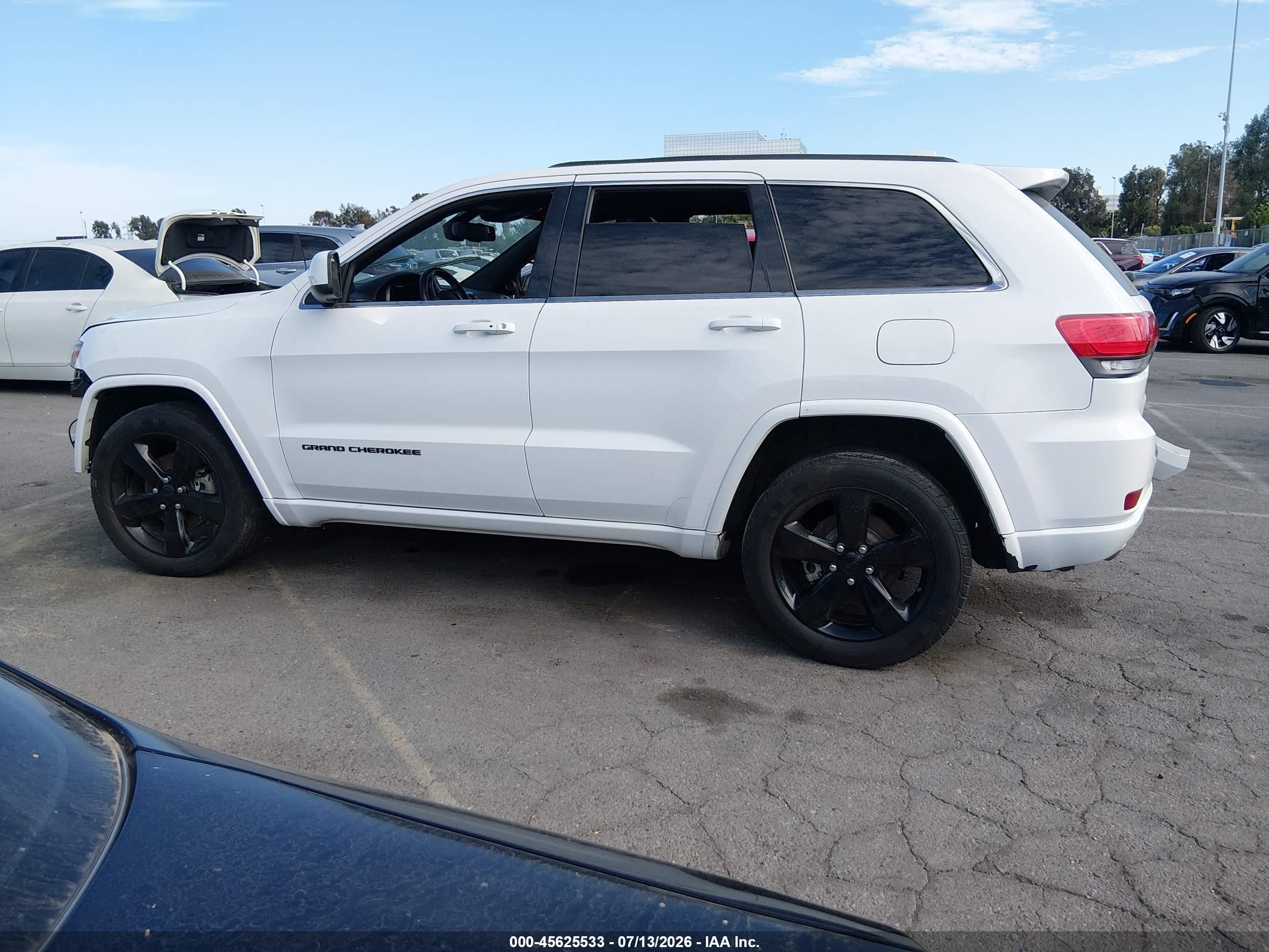 2015 Jeep Grand Cherokee Altitude White vin: 1C4RJEAG5FC808123
