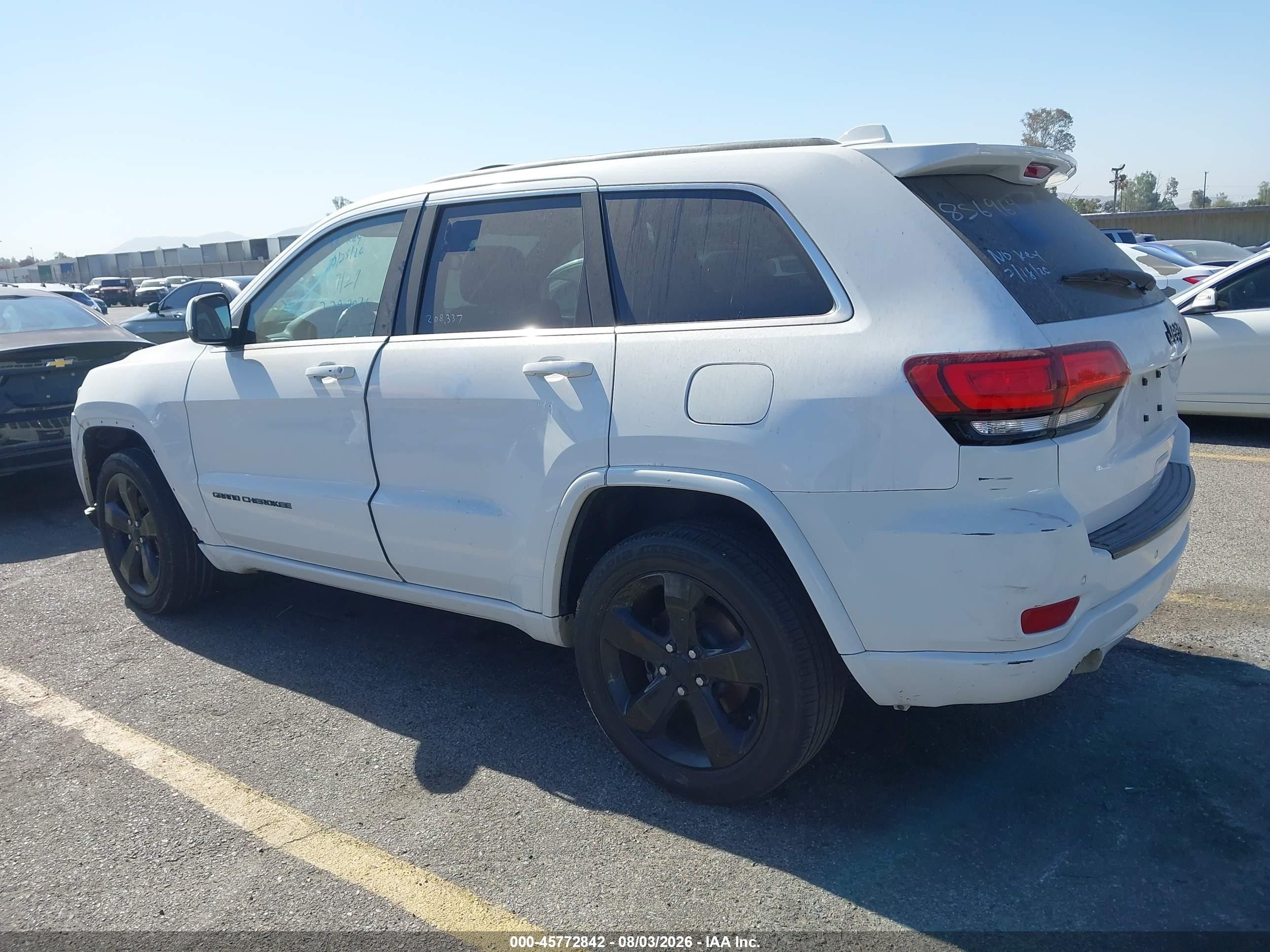 2015 Jeep Grand Cherokee Altitude White vin: 1C4RJEAG5FC856964
