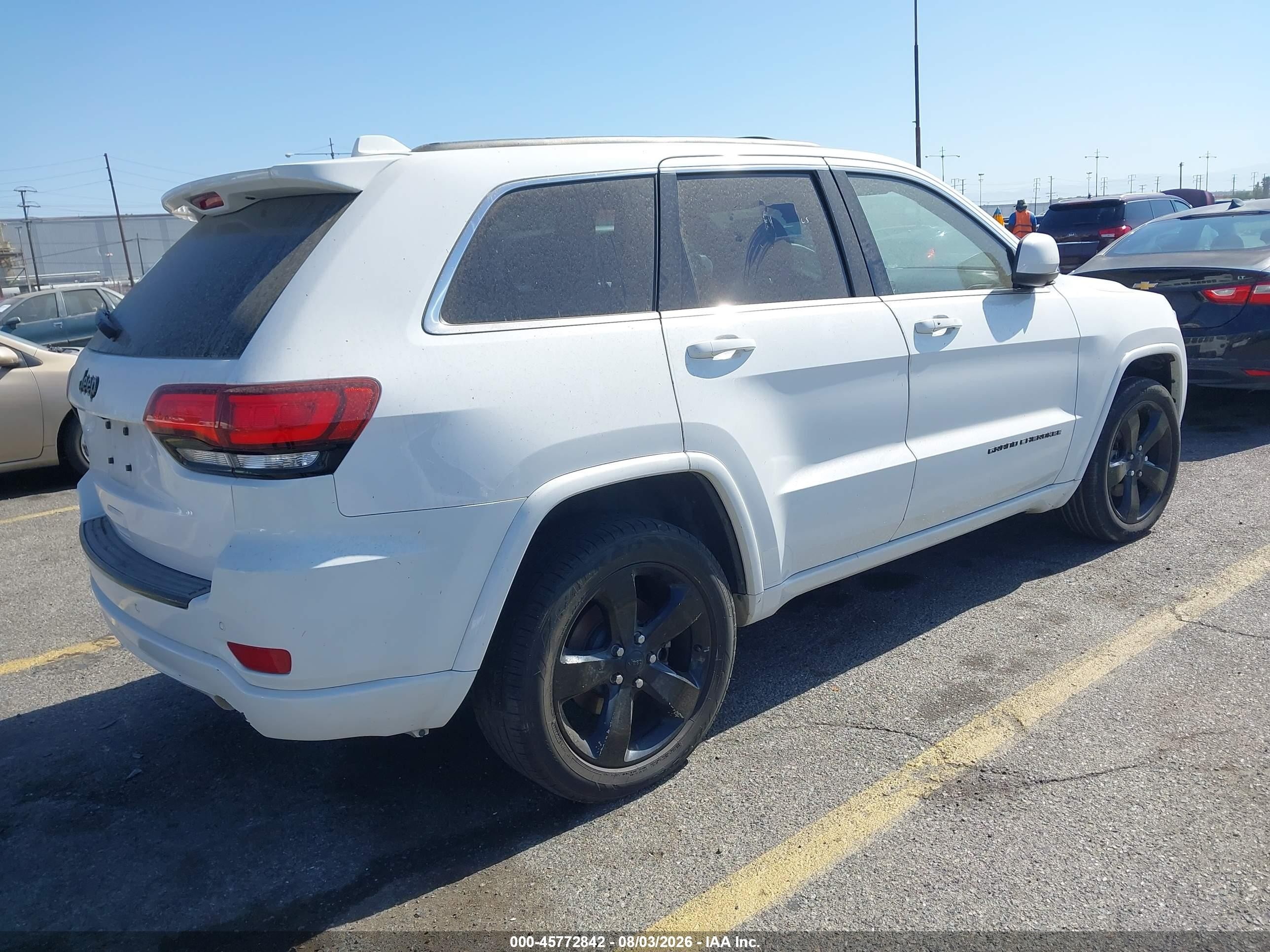 2015 Jeep Grand Cherokee Altitude White vin: 1C4RJEAG5FC856964