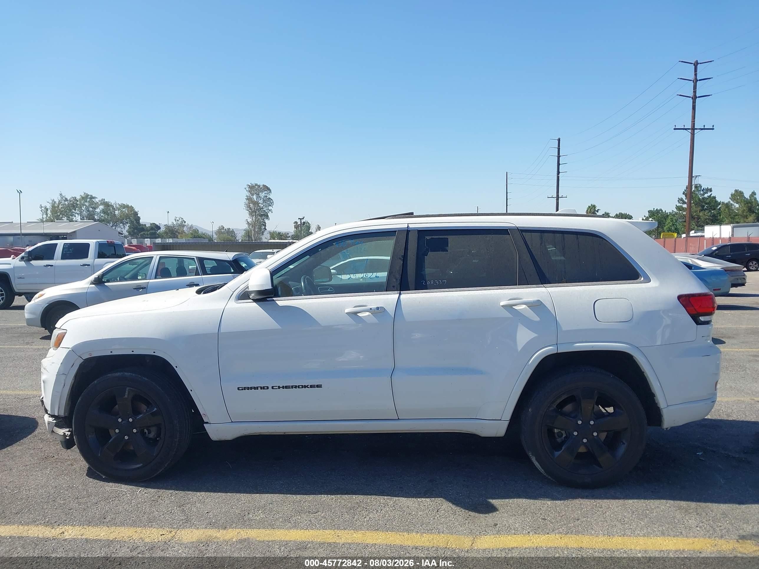 2015 Jeep Grand Cherokee Altitude White vin: 1C4RJEAG5FC856964