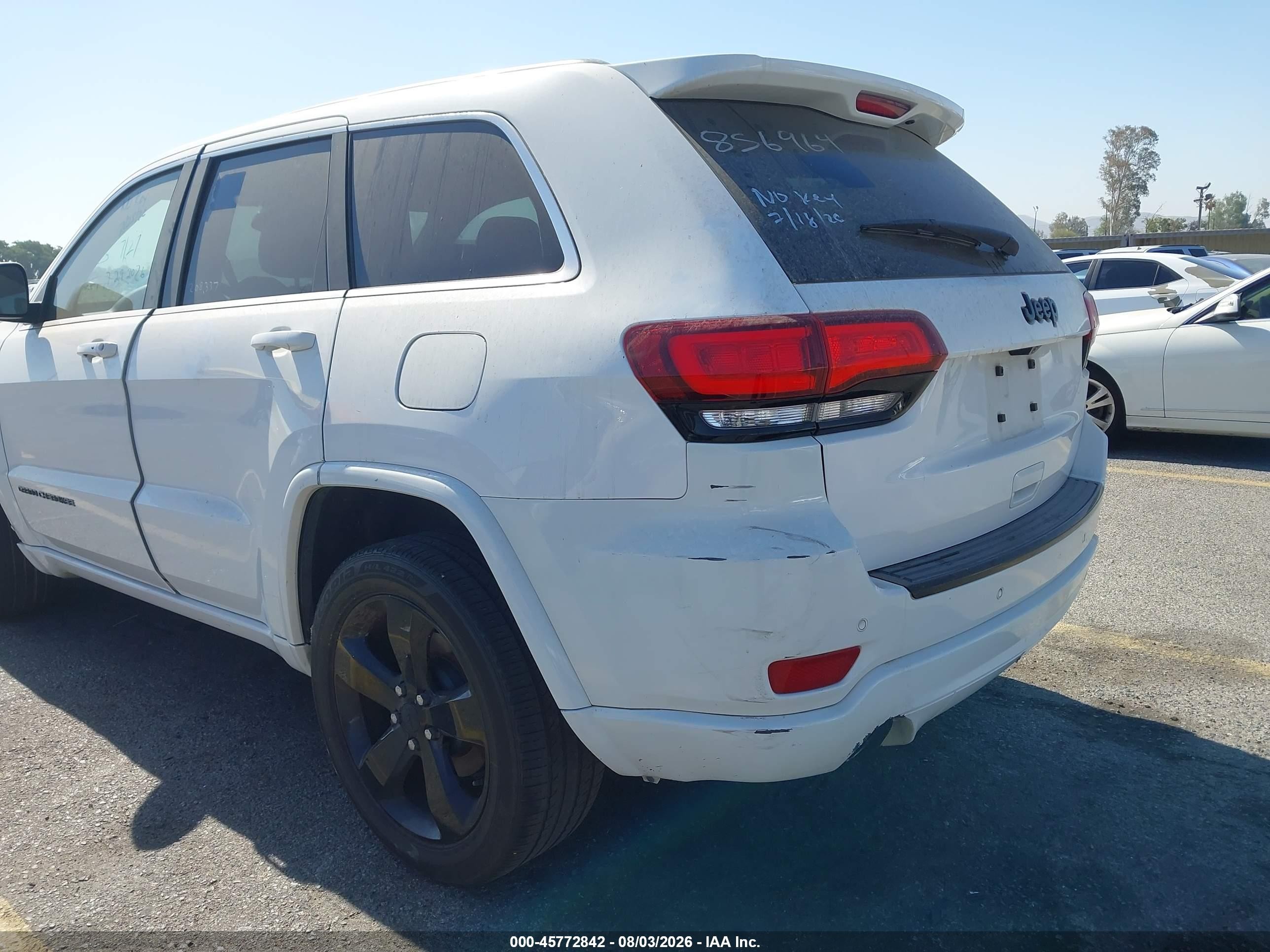 2015 Jeep Grand Cherokee Altitude White vin: 1C4RJEAG5FC856964