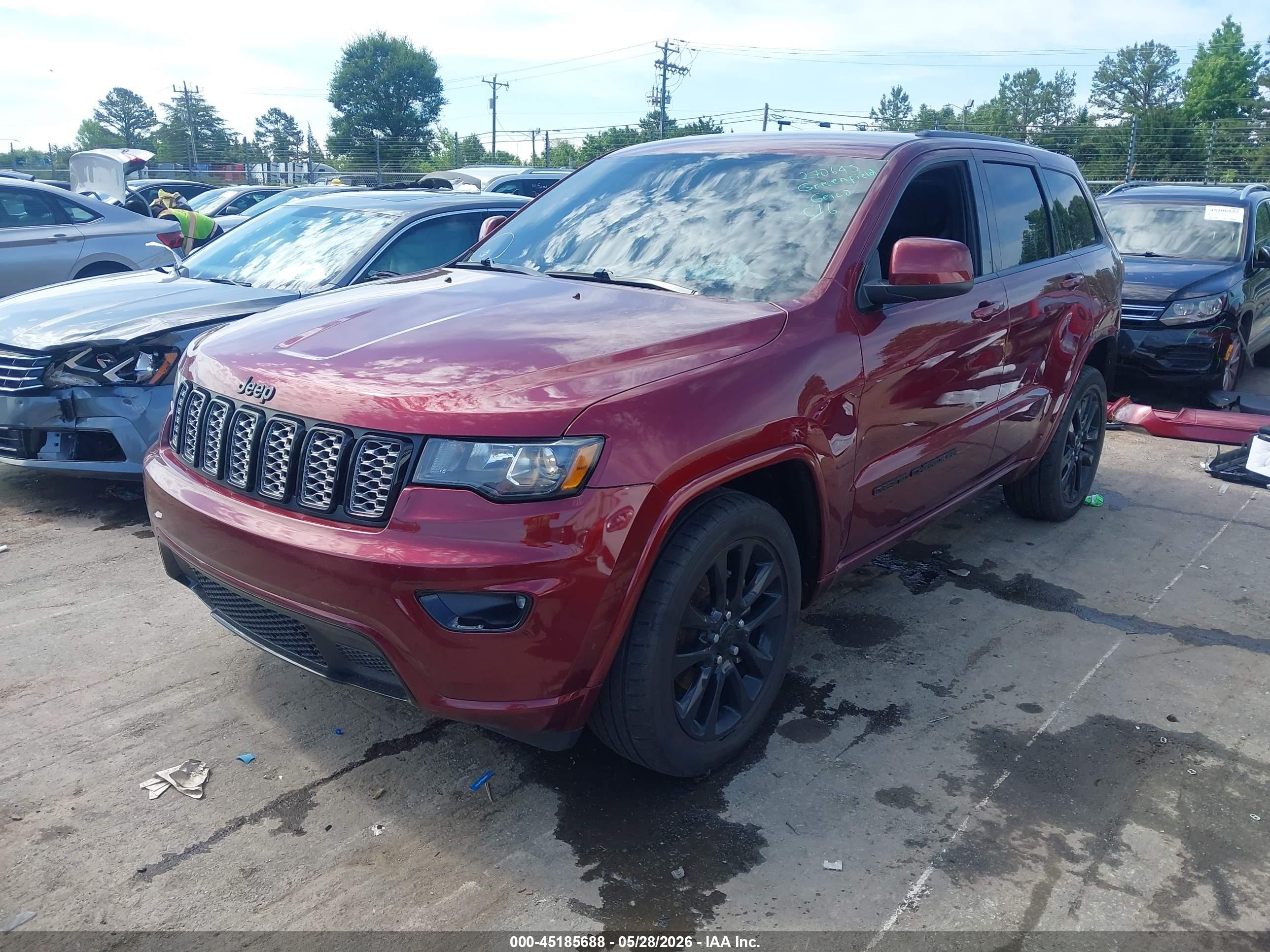 2020 Jeep Grand Cherokee Altitude 4x2 Burgundy vin: 1C4RJEAG5LC428694