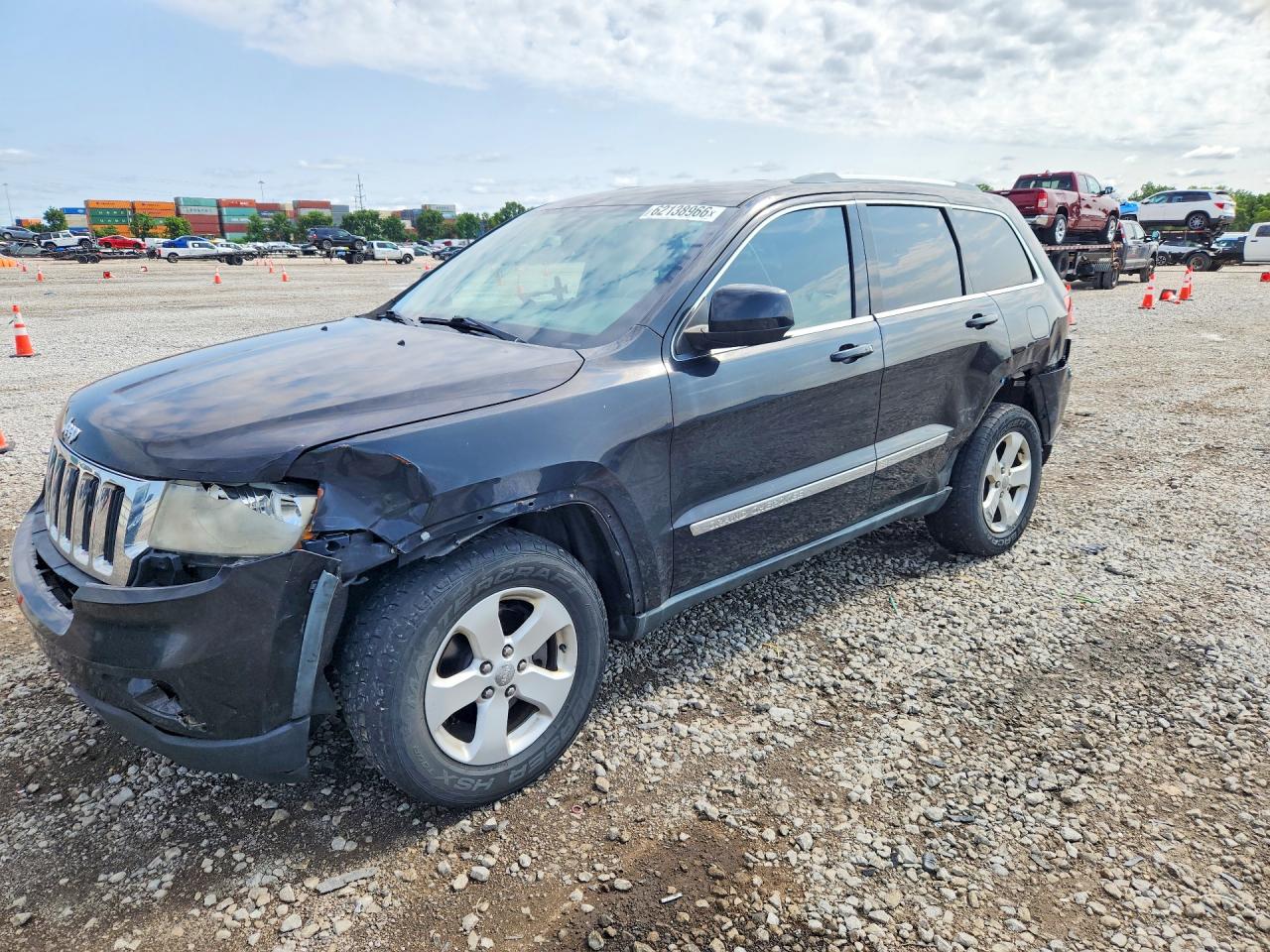 2012 Jeep Grand Cherokee Laredo Черный vin: 1C4RJEAG6CC106193