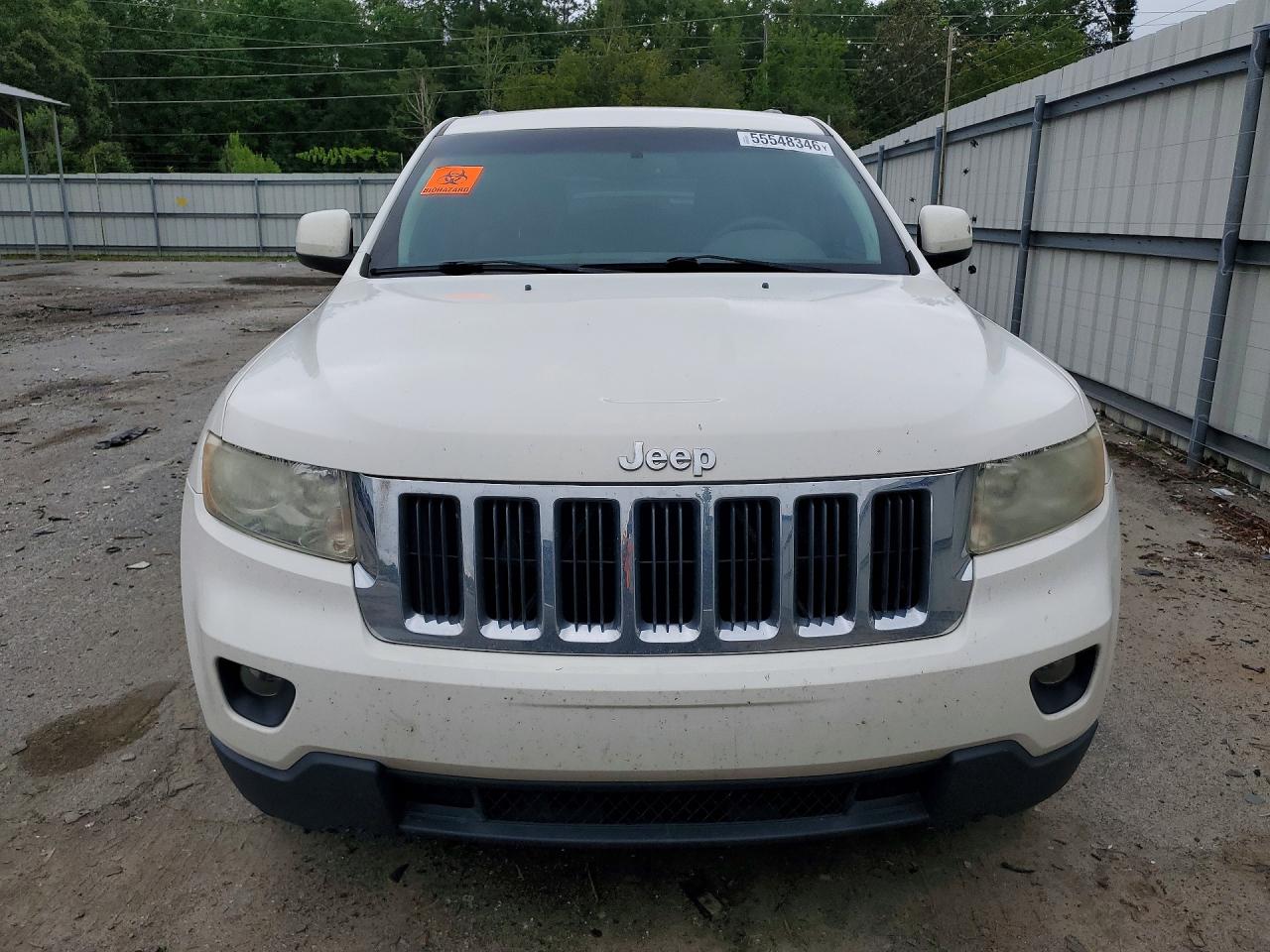 2012 Jeep Grand Cherokee Laredo White vin: 1C4RJEAG6CC177376