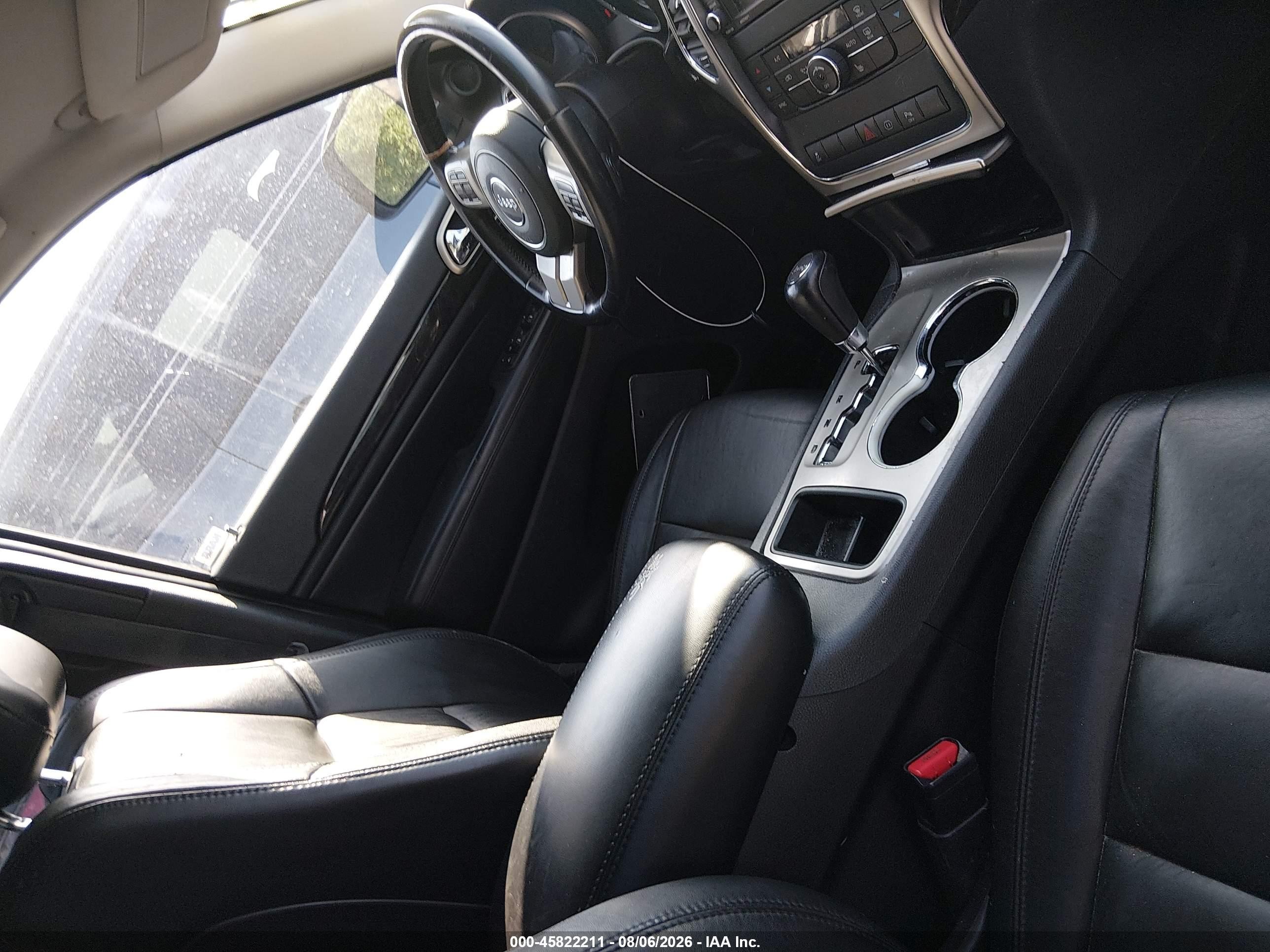 2012 Jeep Grand Cherokee Laredo Black vin: 1C4RJEAG6CC185977