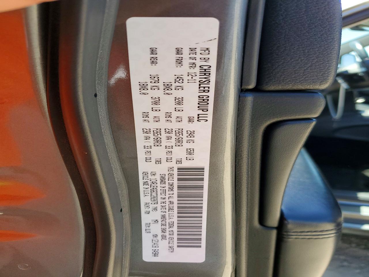 2012 Jeep Grand Cherokee Laredo Gray vin: 1C4RJEAG6CC202079