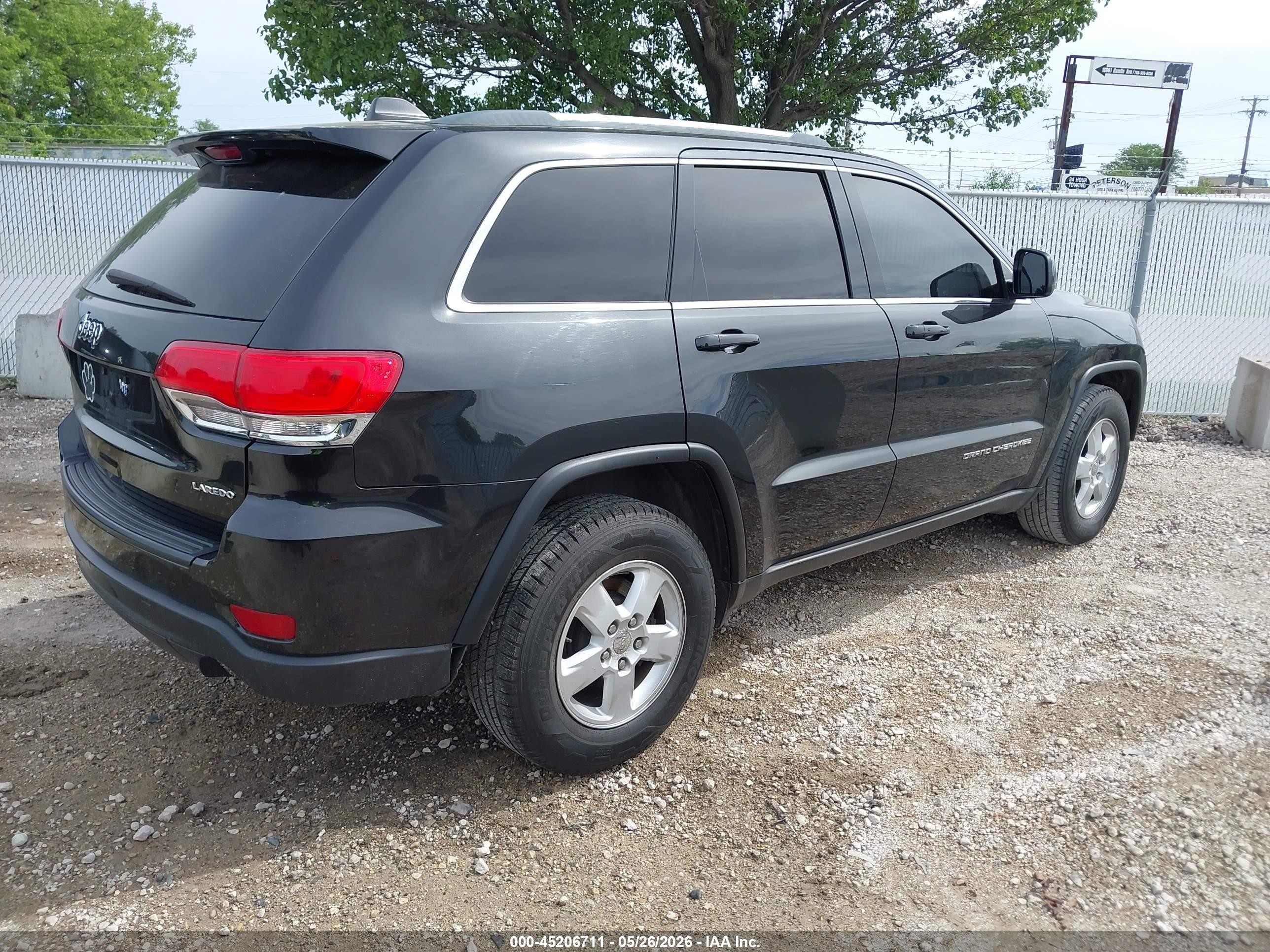 2014 Jeep Grand Cherokee Laredo Black vin: 1C4RJEAG6EC113762