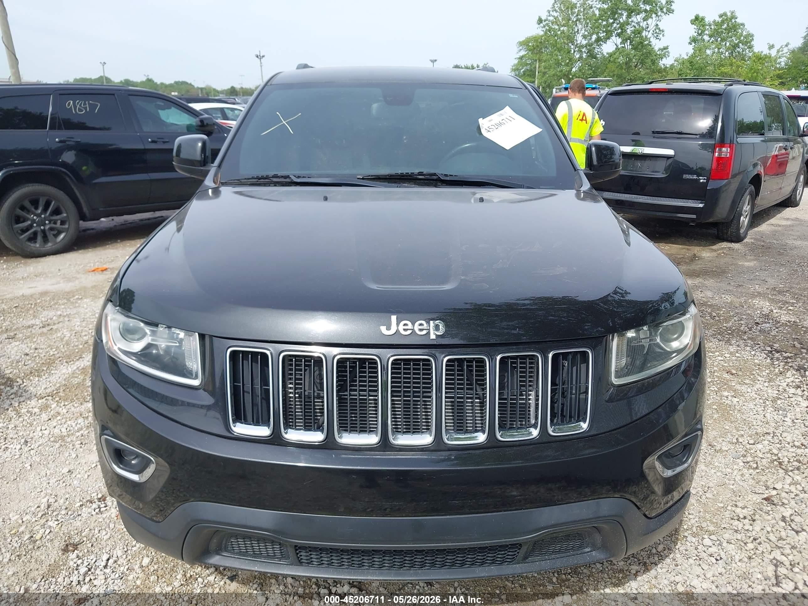 2014 Jeep Grand Cherokee Laredo Black vin: 1C4RJEAG6EC113762