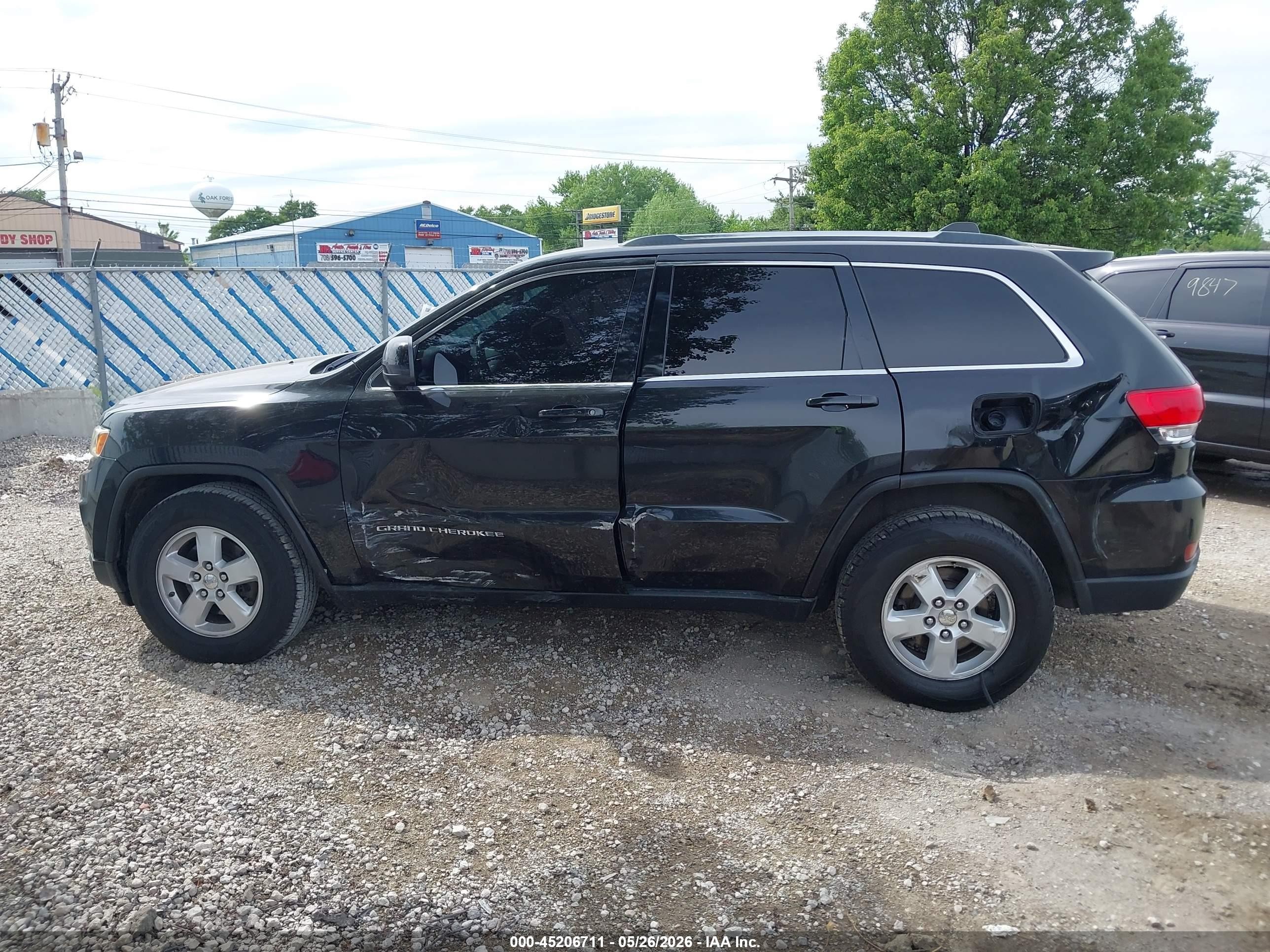 2014 Jeep Grand Cherokee Laredo Black vin: 1C4RJEAG6EC113762