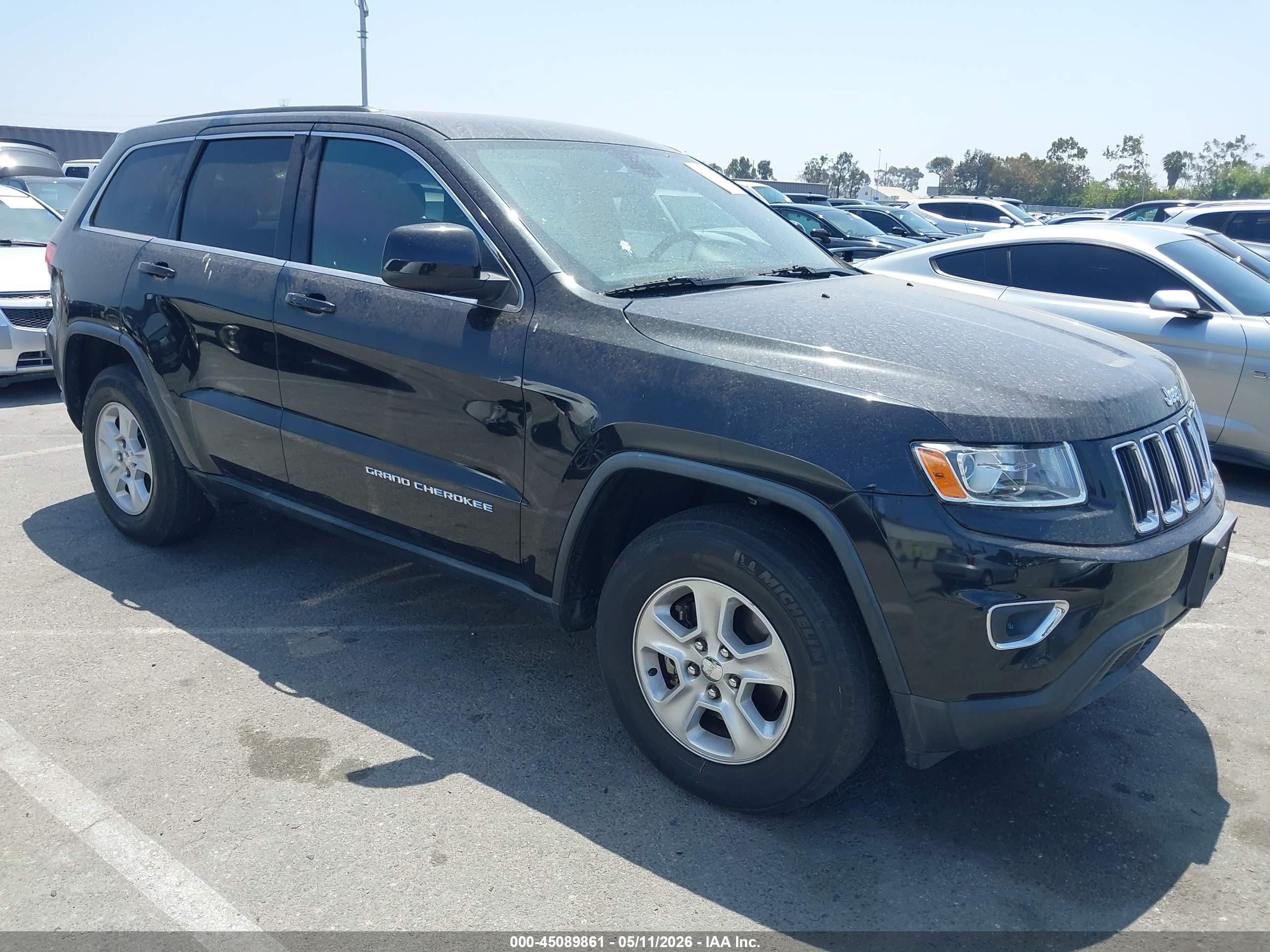 2014 Jeep Grand Cherokee Laredo Black vin: 1C4RJEAG6EC317414