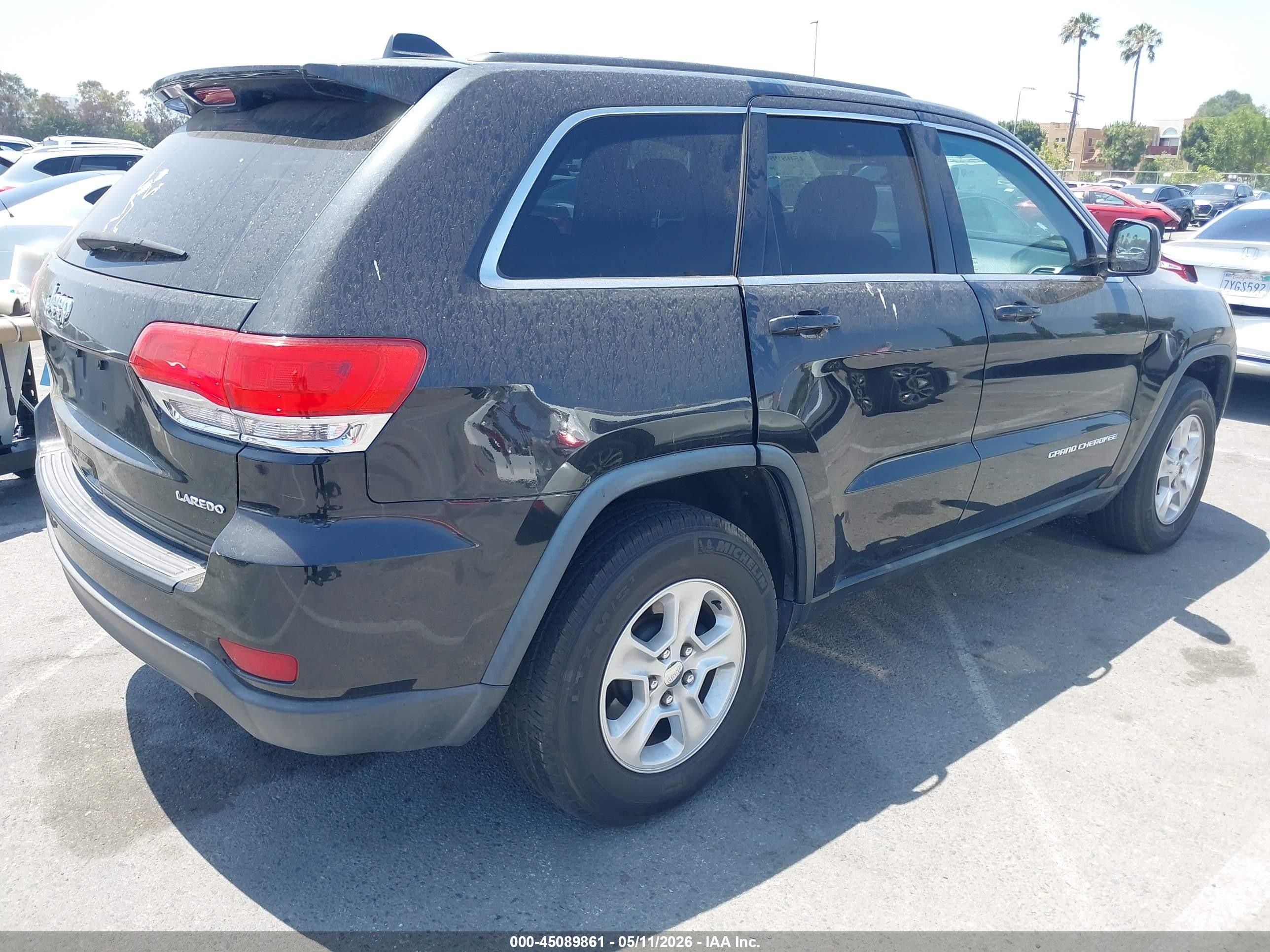 2014 Jeep Grand Cherokee Laredo Black vin: 1C4RJEAG6EC317414