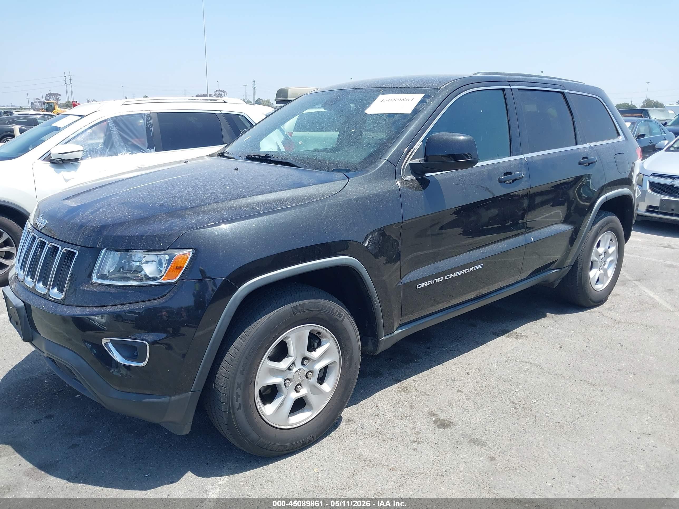 2014 Jeep Grand Cherokee Laredo Black vin: 1C4RJEAG6EC317414