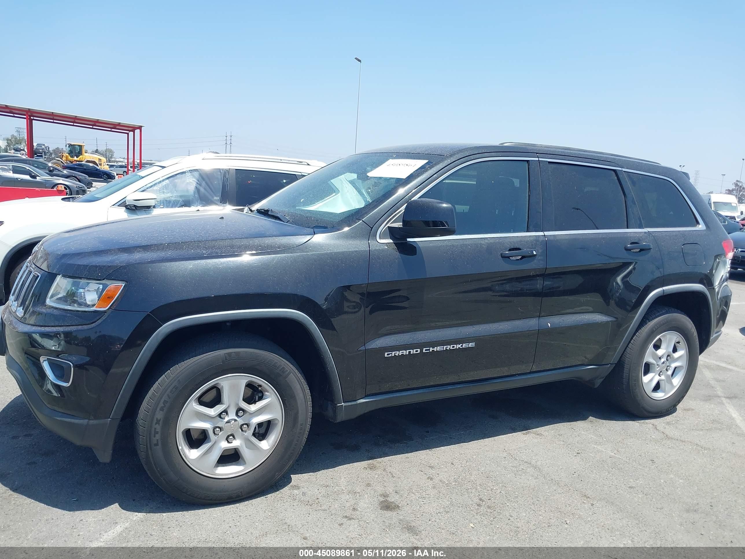 2014 Jeep Grand Cherokee Laredo Black vin: 1C4RJEAG6EC317414