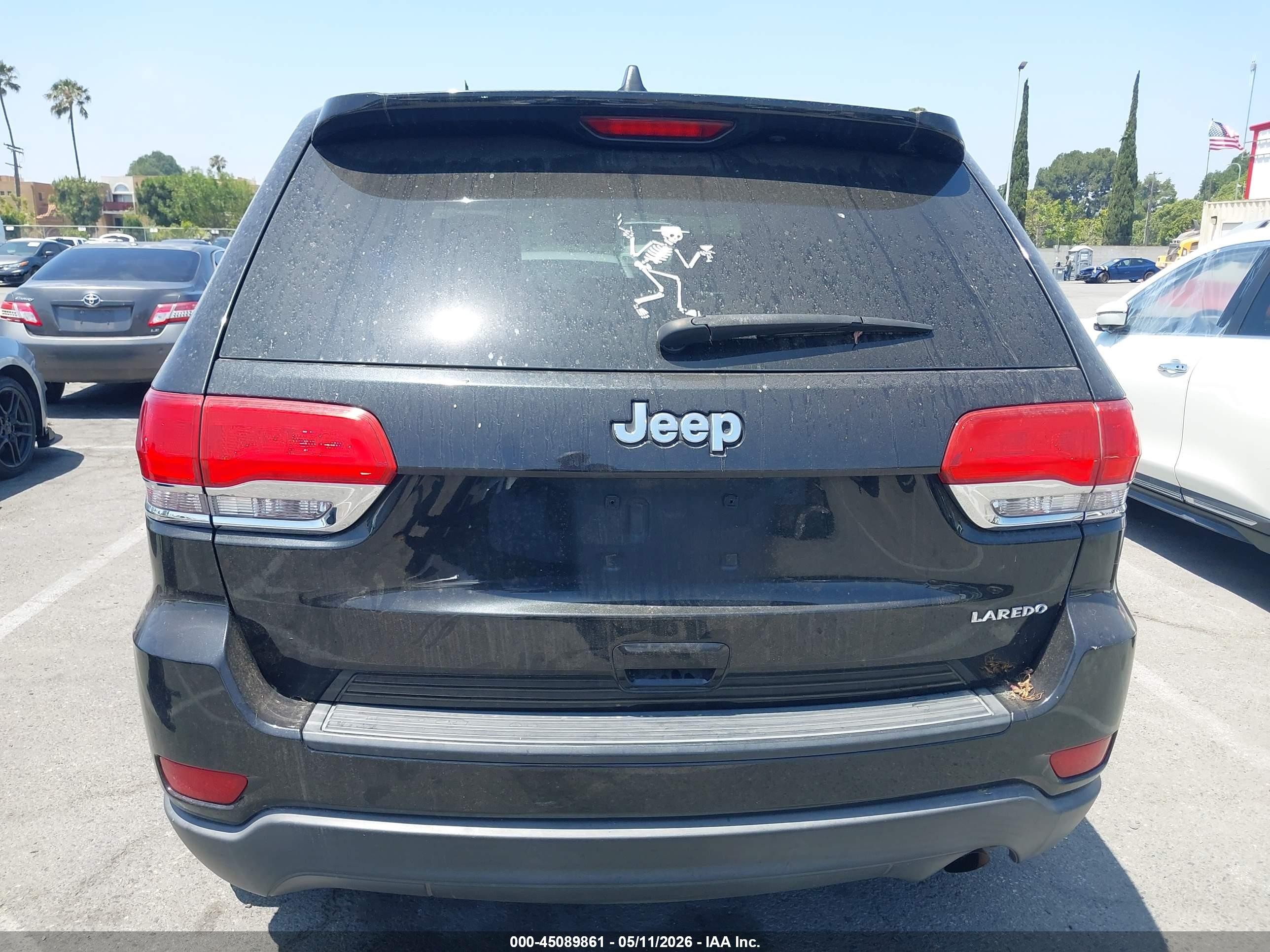 2014 Jeep Grand Cherokee Laredo Black vin: 1C4RJEAG6EC317414