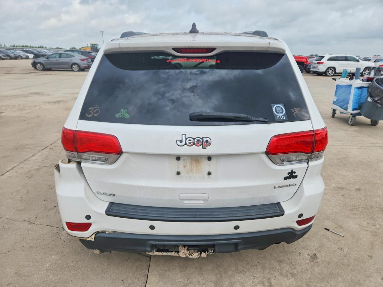 2014 Jeep Grand Cherokee Laredo White vin: 1C4RJEAG6EC542903