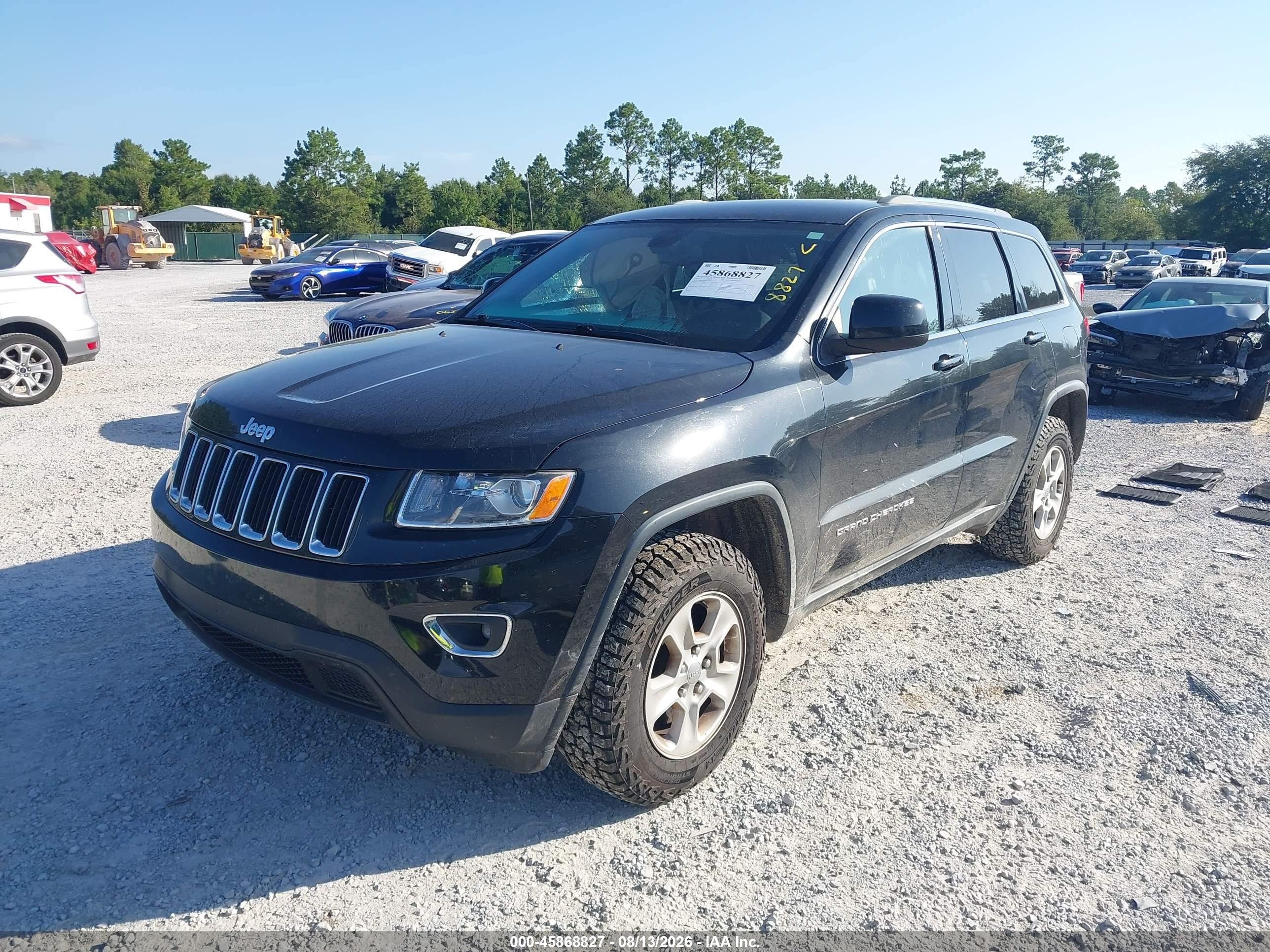 2015 Jeep Grand Cherokee Laredo Black vin: 1C4RJEAG6FC199544