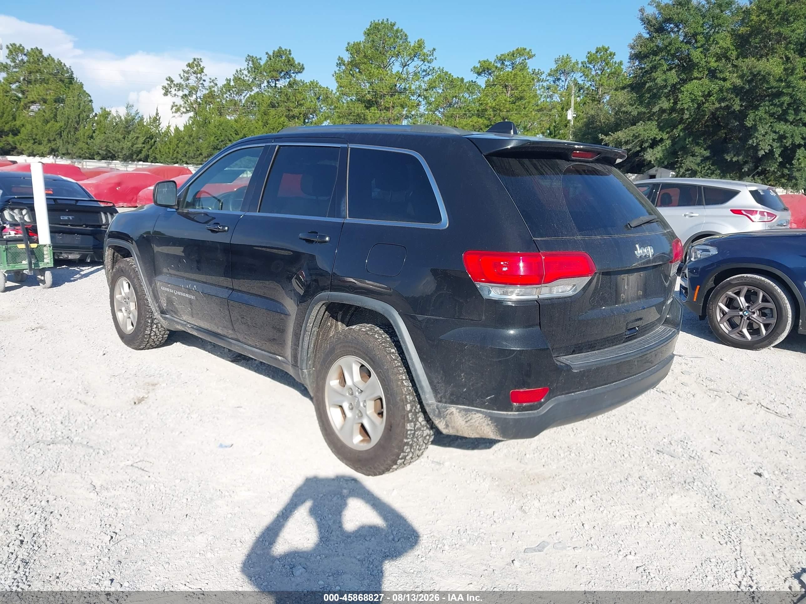 2015 Jeep Grand Cherokee Laredo Black vin: 1C4RJEAG6FC199544