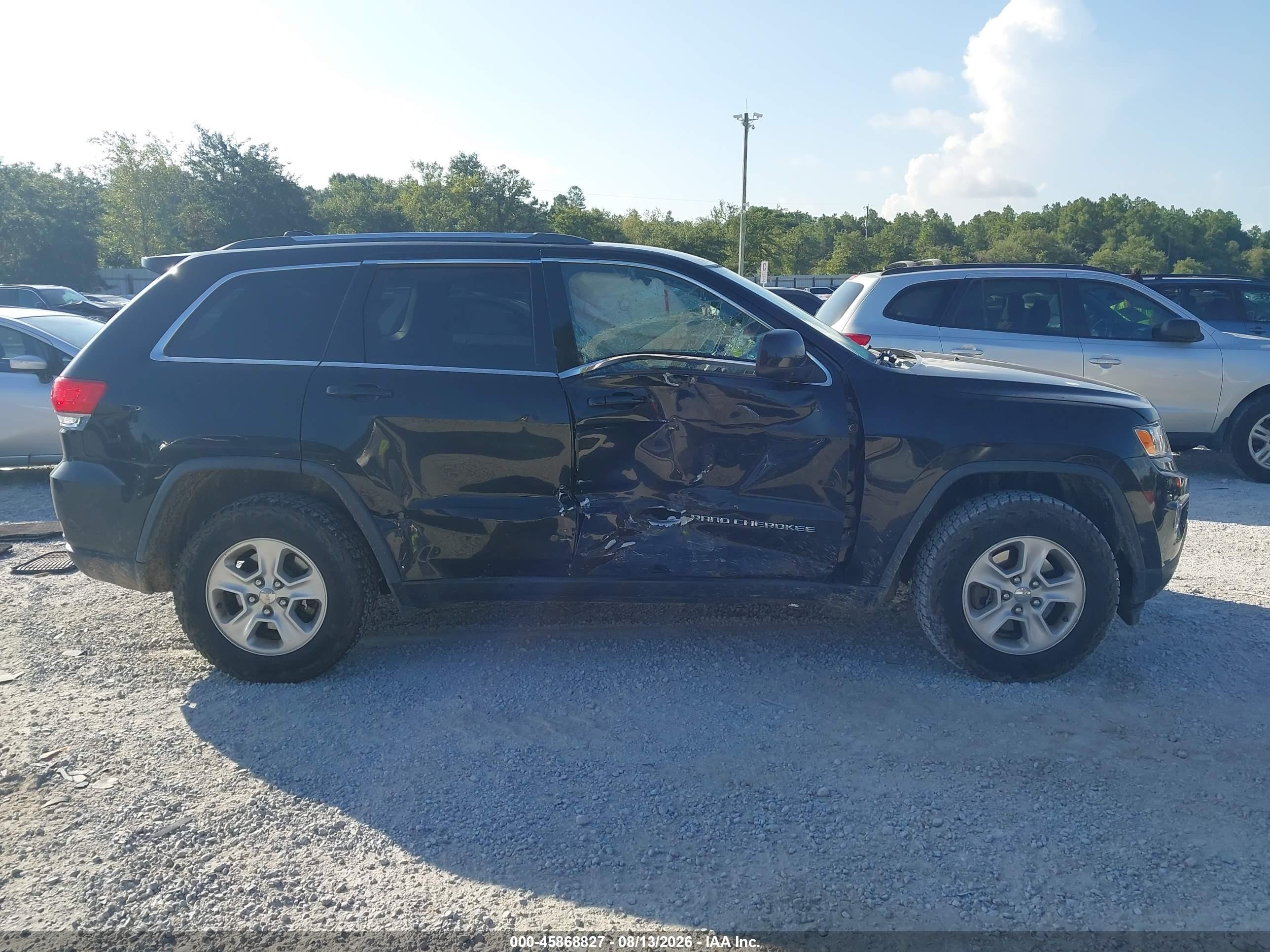 2015 Jeep Grand Cherokee Laredo Black vin: 1C4RJEAG6FC199544