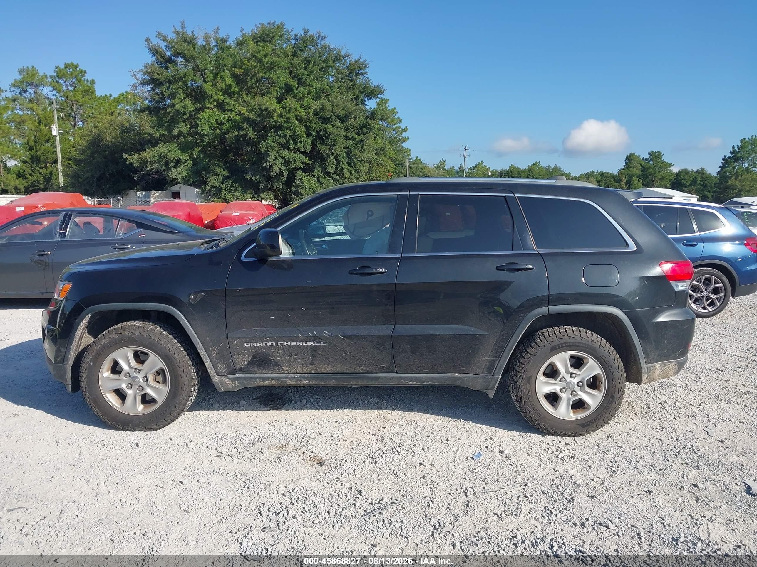 2015 Jeep Grand Cherokee Laredo Black vin: 1C4RJEAG6FC199544